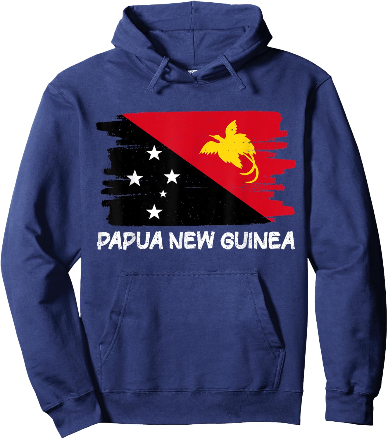 Papua New Guinea Flag Hoodie - Hoodie | Navy