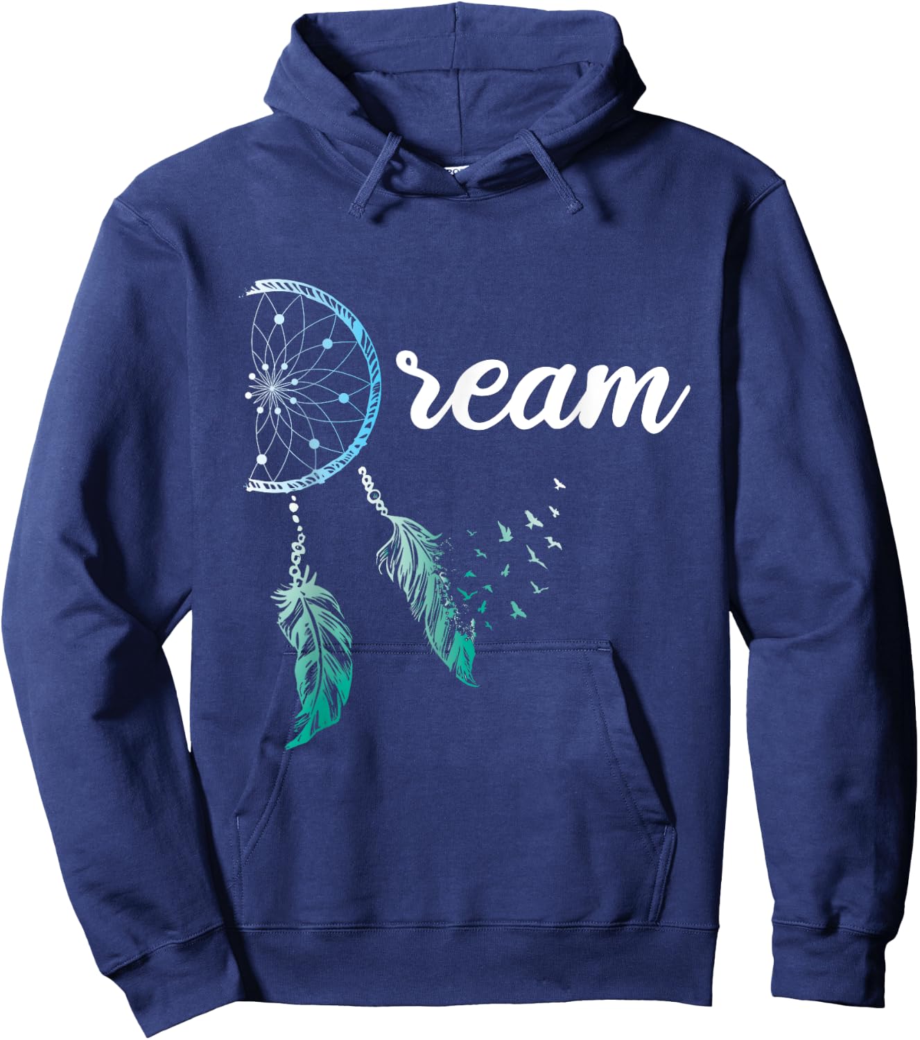 Indian Native American Dreamcatcher Boho Chic Dream Catcher Hoodie - Hoodie | Navy