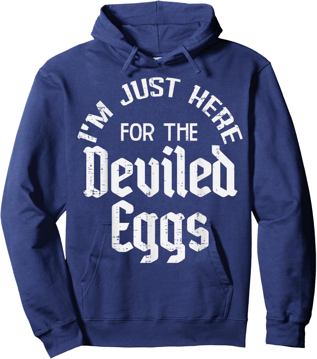 Thanksgiving Here For Deviled Eggs Funny Men Women Kids Hoodie - Hoodie | Navy