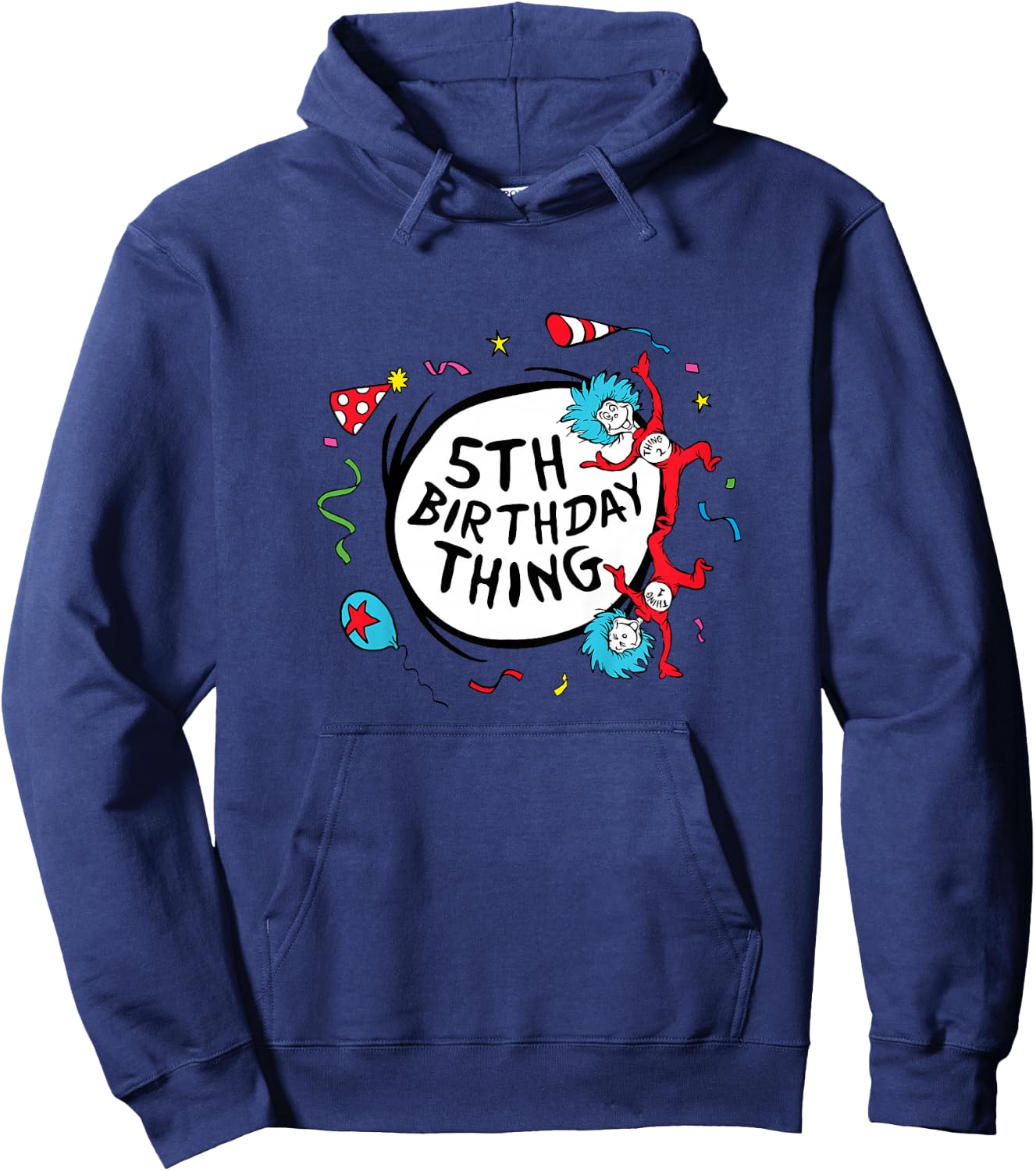 Dr. Seuss 5th Birthday Thing Hoodie - Hoodie | Navy