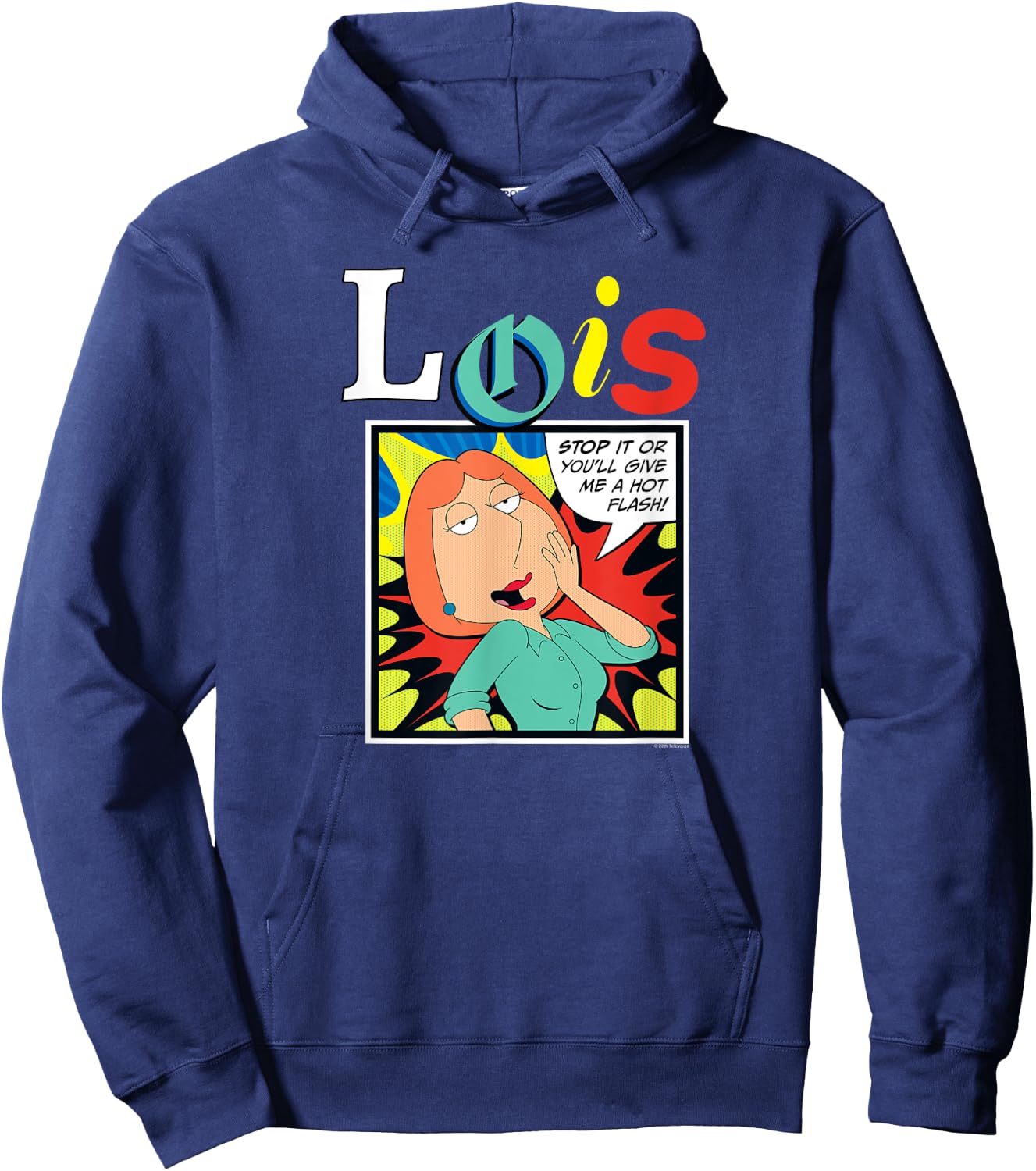 Ripple Junction x Family Guy Give Me Hot Flash Lois Griffin , Black, S Hoodie - Hoodie | Navy