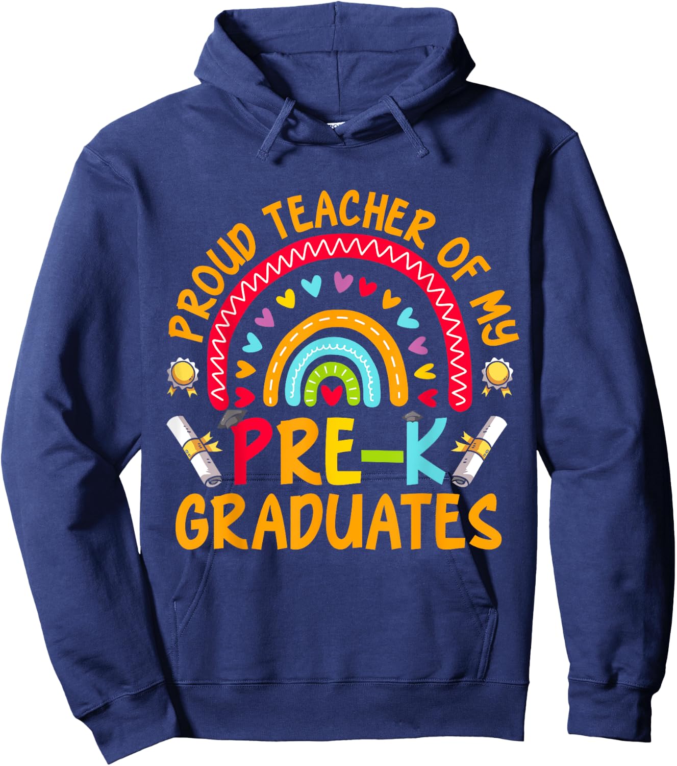 Teacher Graduation Student Prek Teacher Pre-K Hoodie - Hoodie | Navy