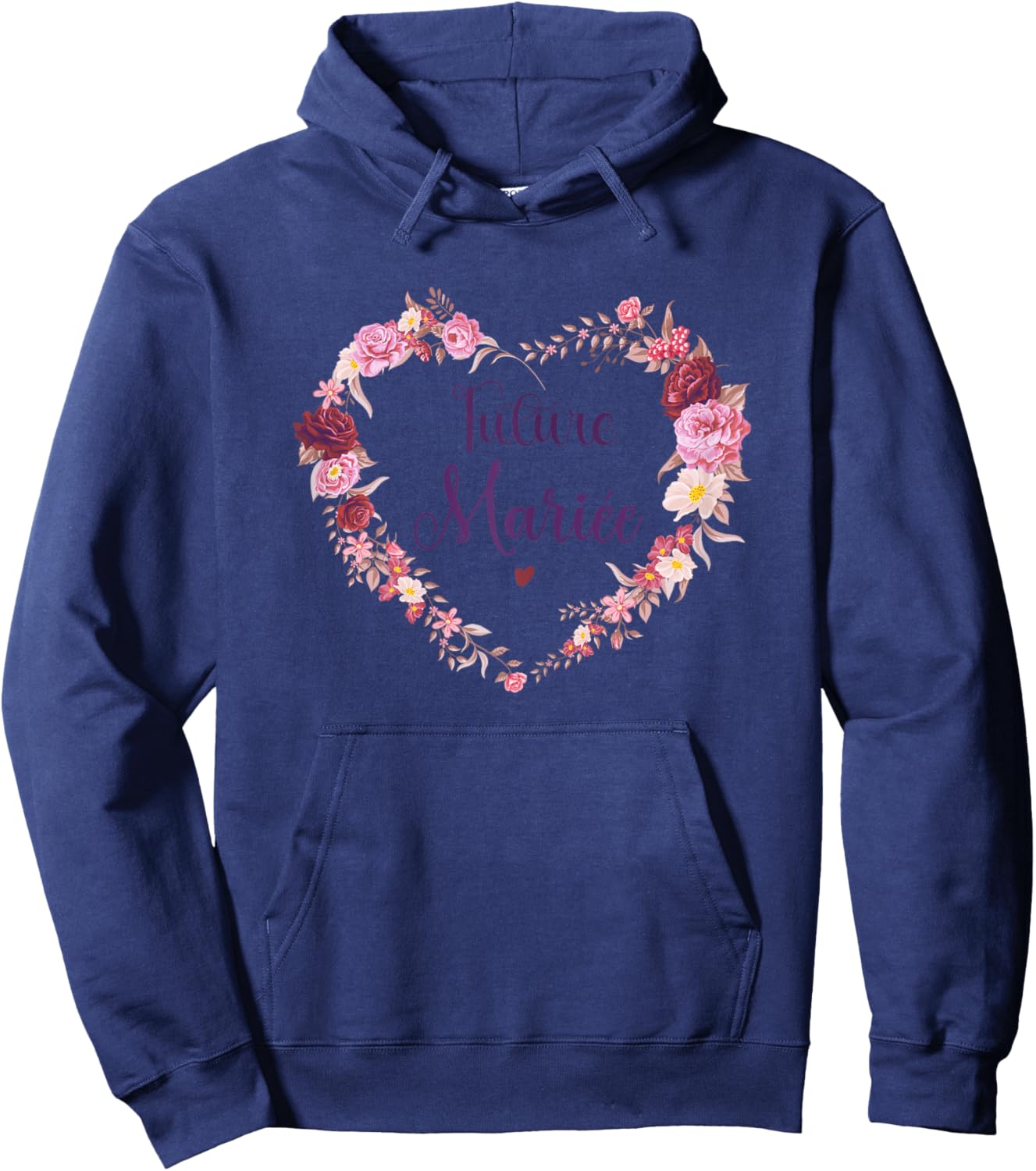 Evjf Future Bride Crown Evjf Terracotta Bride Future , white Hoodie - Hoodie | Navy