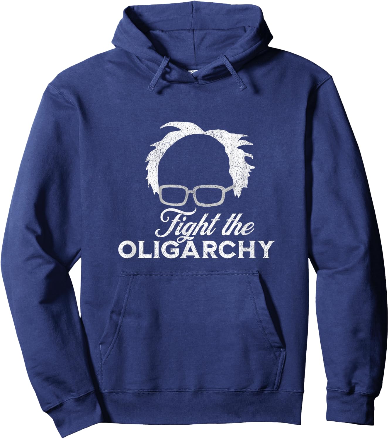 Bernie AOC 2028 Fight Oligarchy Bernie Sanders President Hoodie - Hoodie | Navy