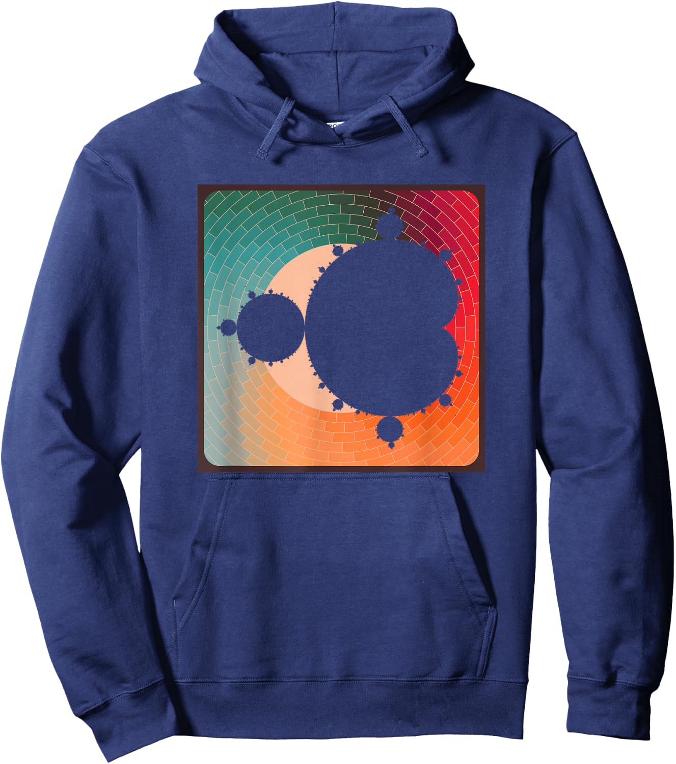 Fractal Mandelbrot Set - Retro Style Hoodie - Hoodie | Navy