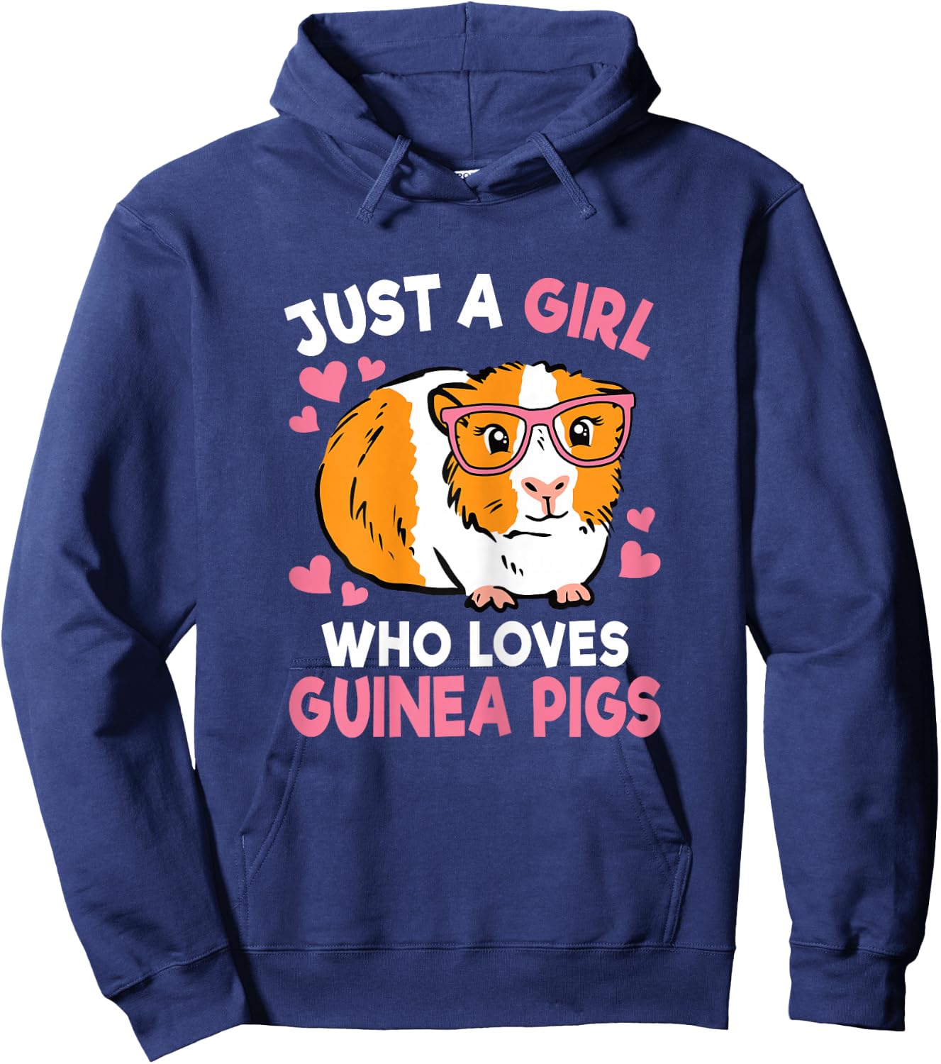 Just A Girl Who Loves Guinea Pigs Cute Women Girls Kids Hoodie - Hoodie | Navy