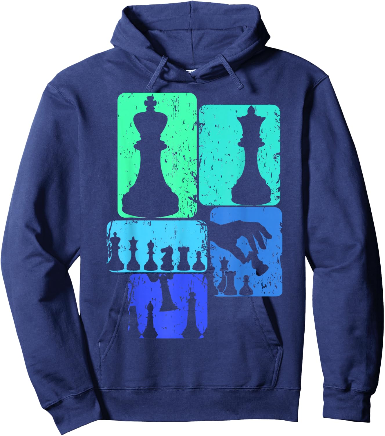 Chess Chess Player Children's Boys Men's , black Hoodie - Hoodie | Navy
