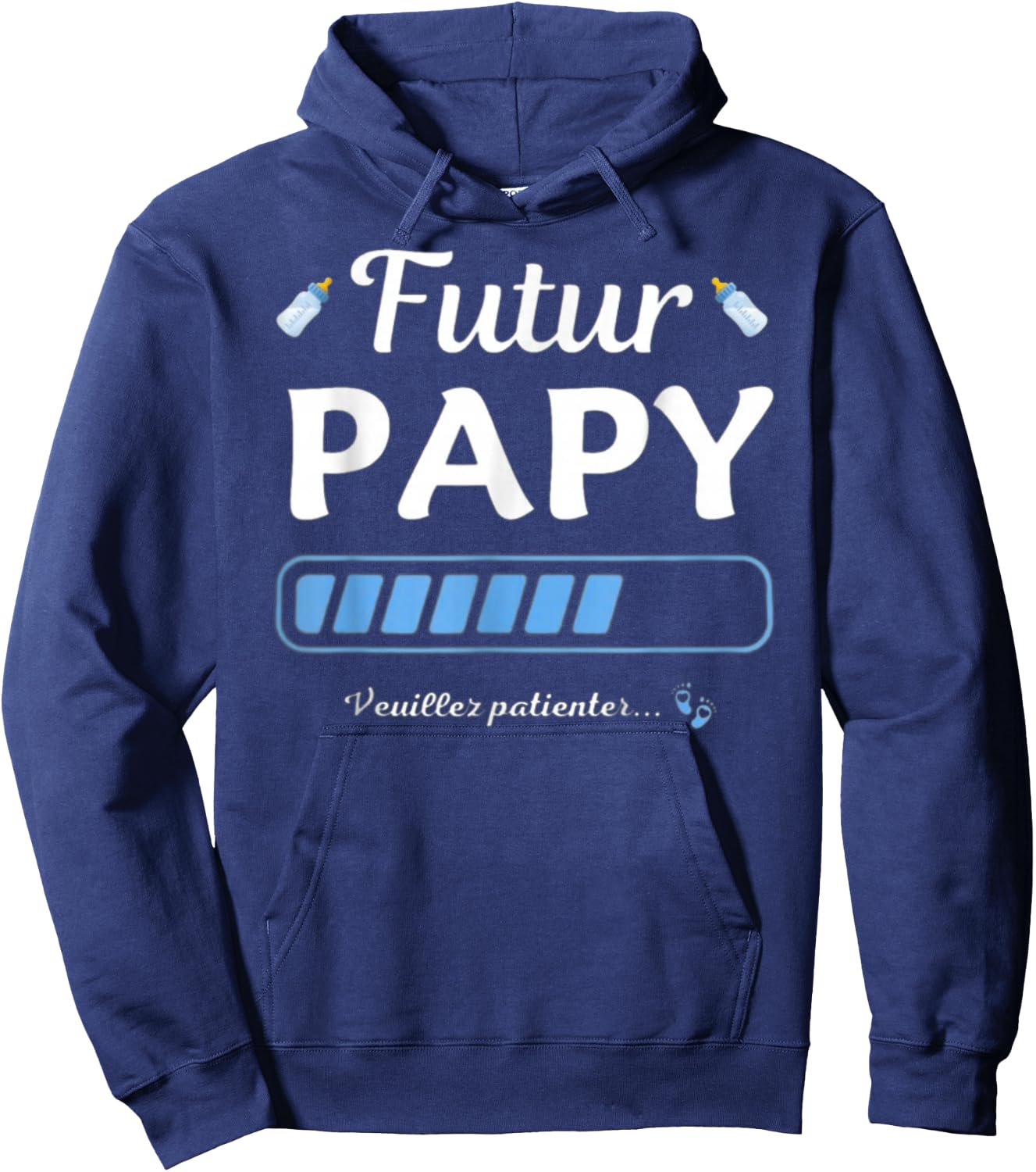 Pregnancy Announcement for Grandpa Future Grandpa 2025 , Black, S Hoodie - Hoodie | Navy