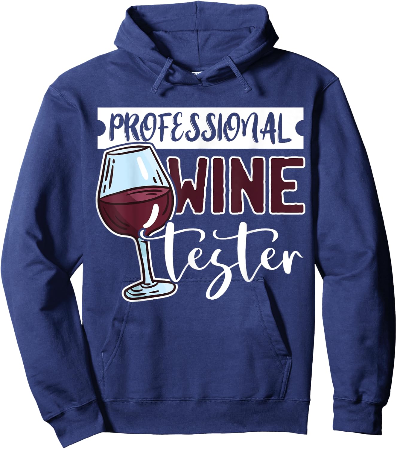 Wine Tasting Glass Alcohol Drinker Liquor Drinking Humor Fun Hoodie - Hoodie | Navy