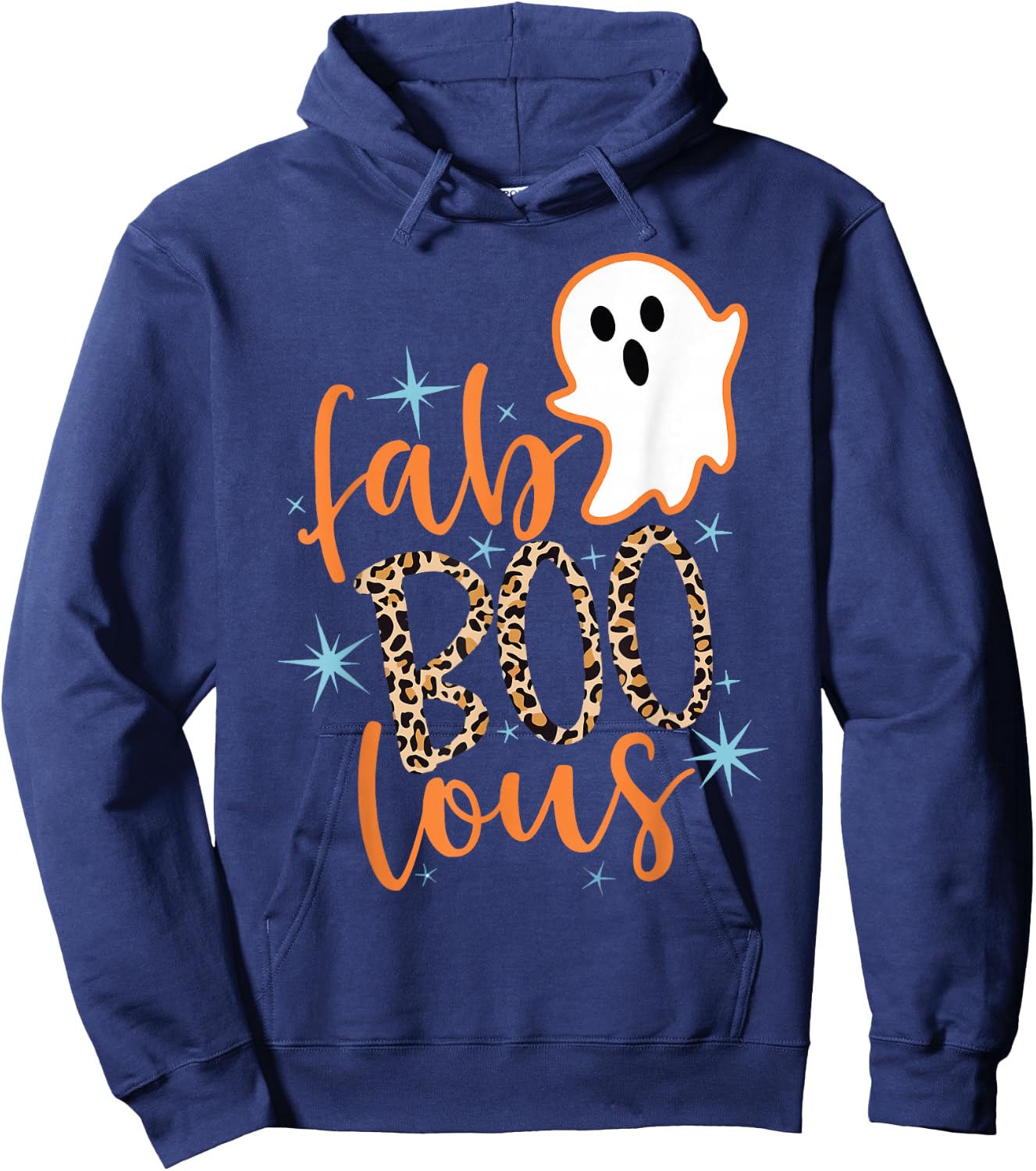 Fab Boo Lous Fabulous Halloween Costumes 90s Retro Hoodie - Hoodie | Navy