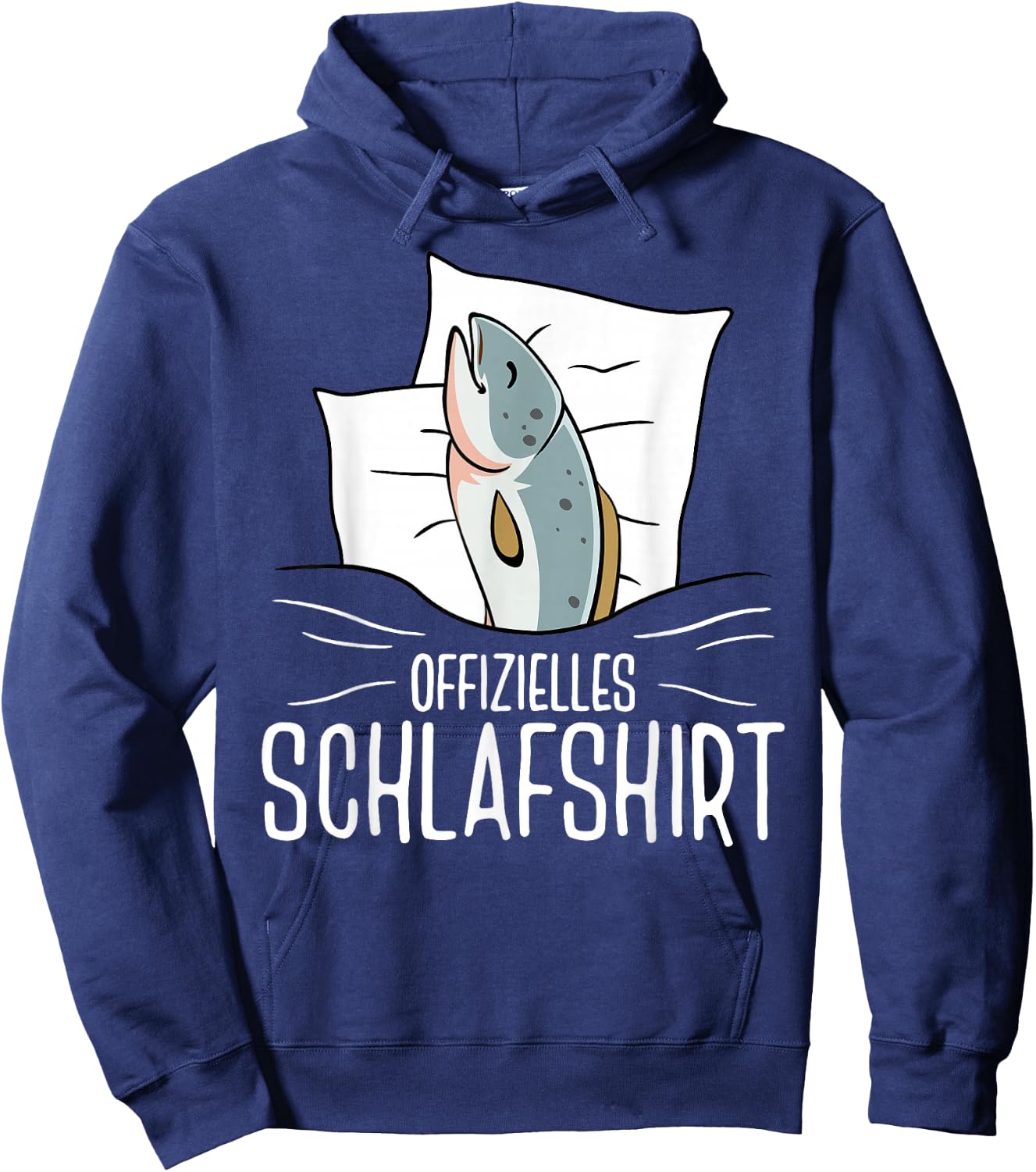 Fisch Offizielles Schlafshirt Schlafanzug Nachtwäsche Hoodie - Hoodie | Navy