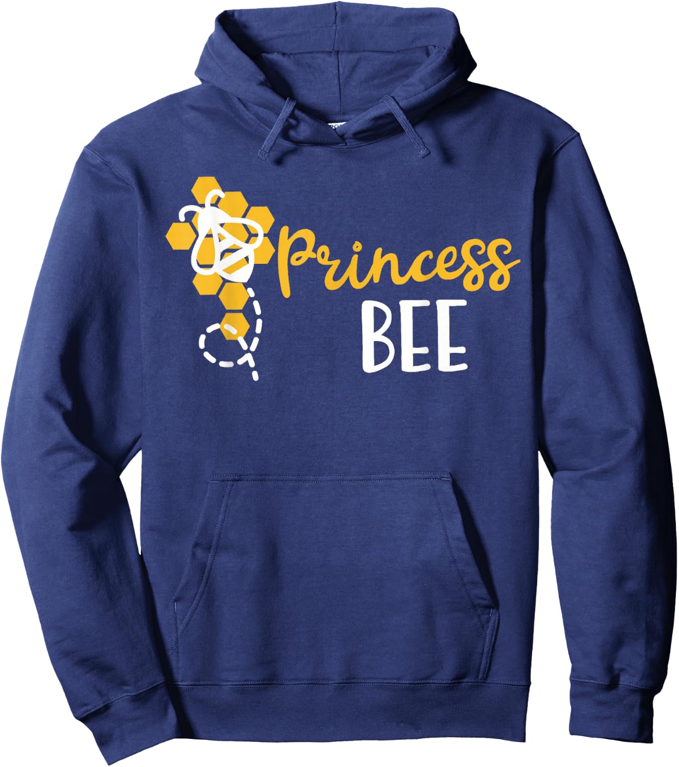 Princess Bee Family Matching Funny Princess Bee Hive Hoodie - Hoodie | Navy