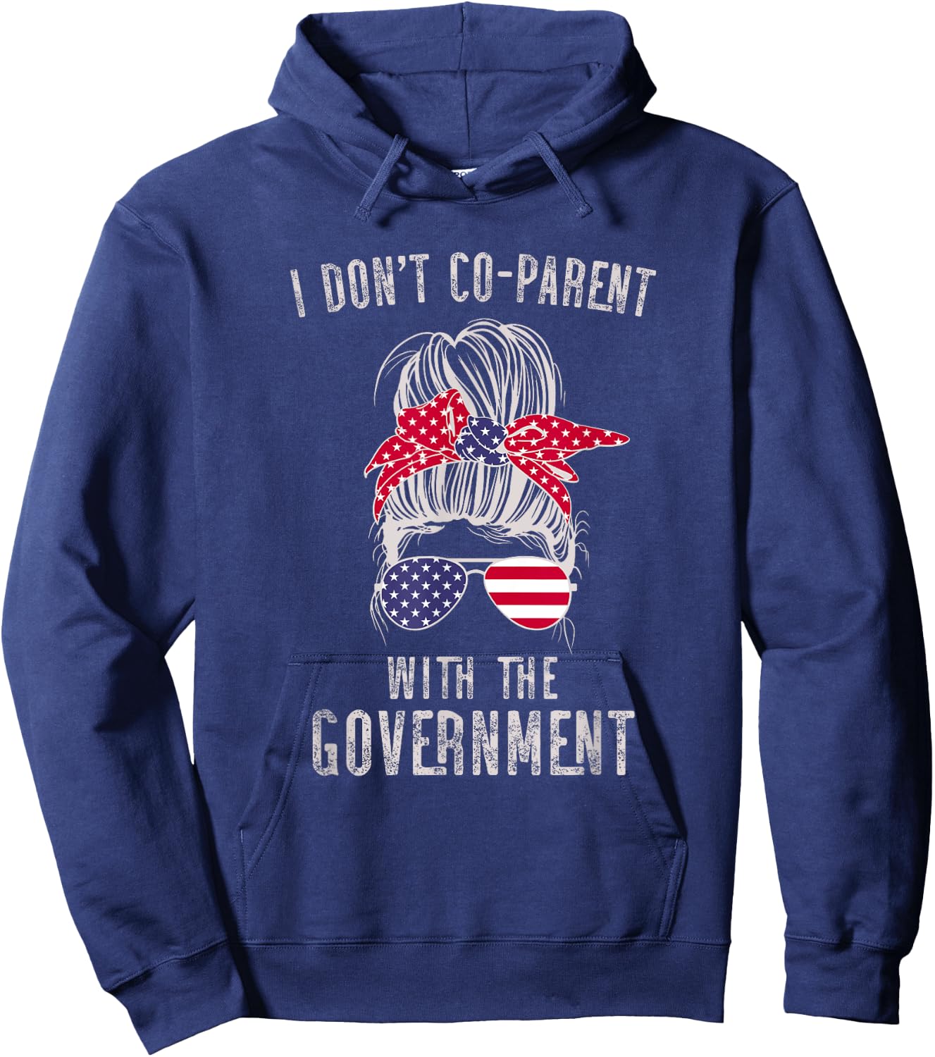 I Don’t Coparent With The Government Hoodie - Hoodie | Navy