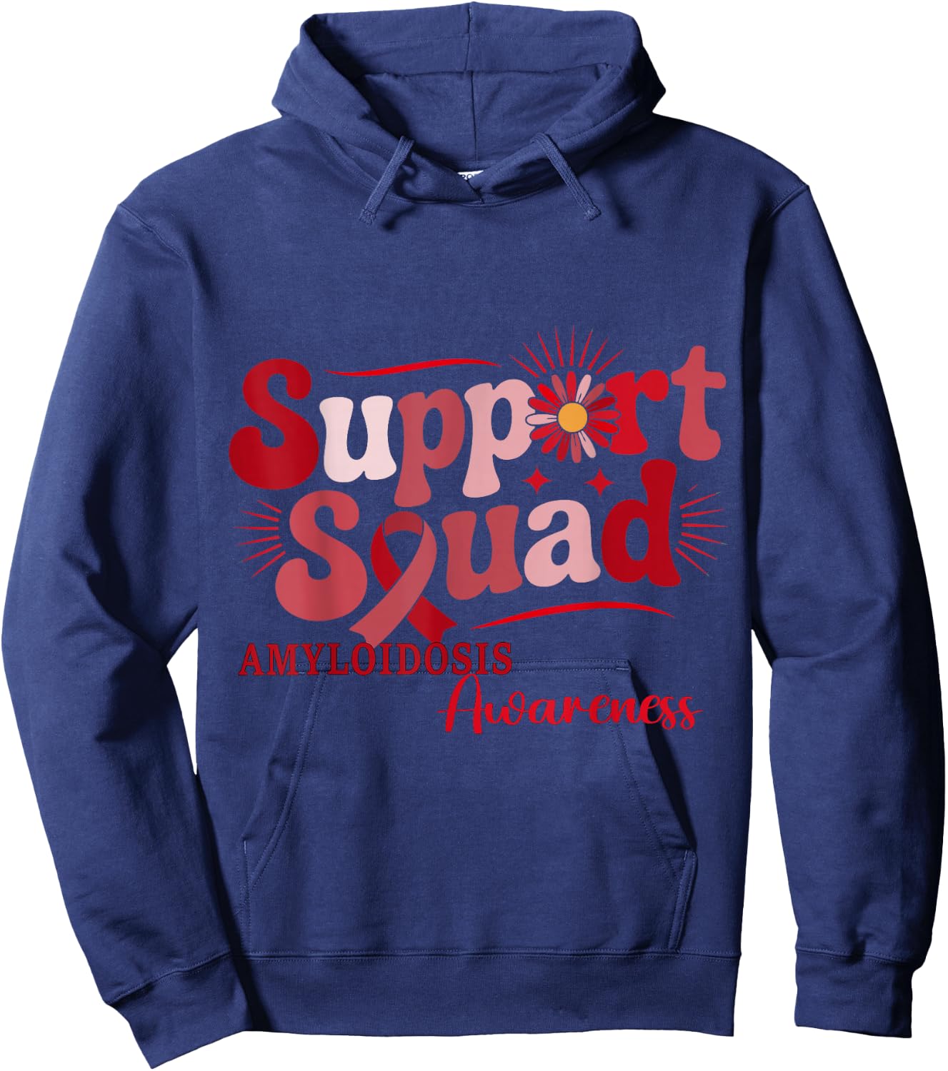 Amyloidosis Awareness Support Squad Hoodie - Hoodie | Navy