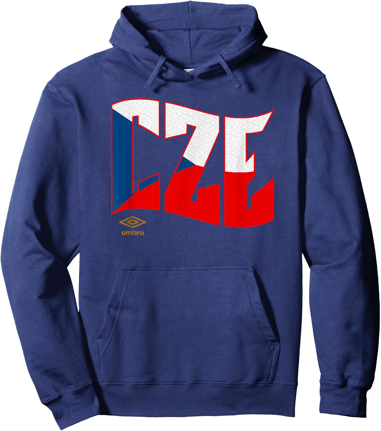 Umbro International Soccer Wavy Czech Republic Logo Hoodie - Hoodie | Navy