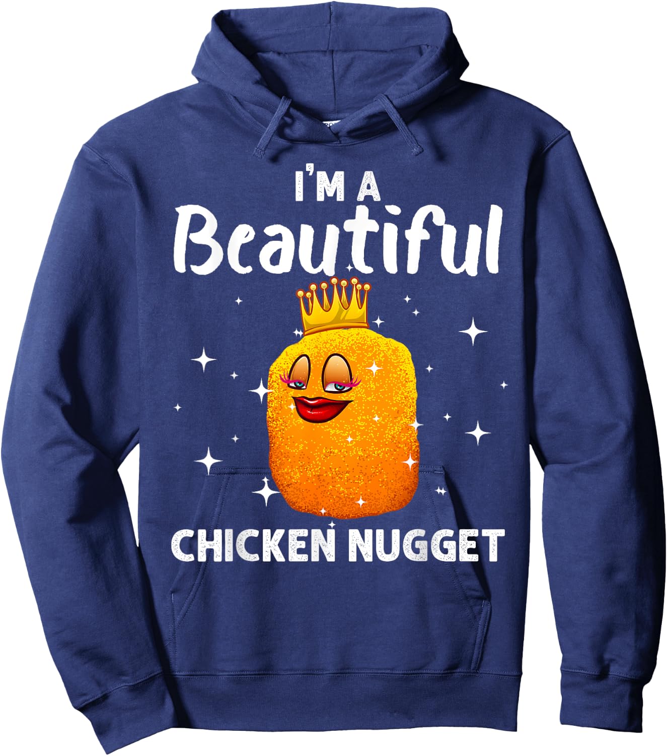 Funny Chicken Nugget Design Kids Men Women Fashion Nugget Hoodie - Hoodie | Navy