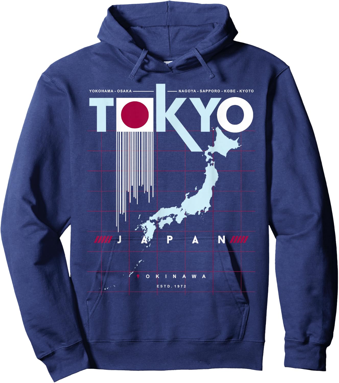 Tokyo Japan , Black, S Hoodie - Hoodie | Navy