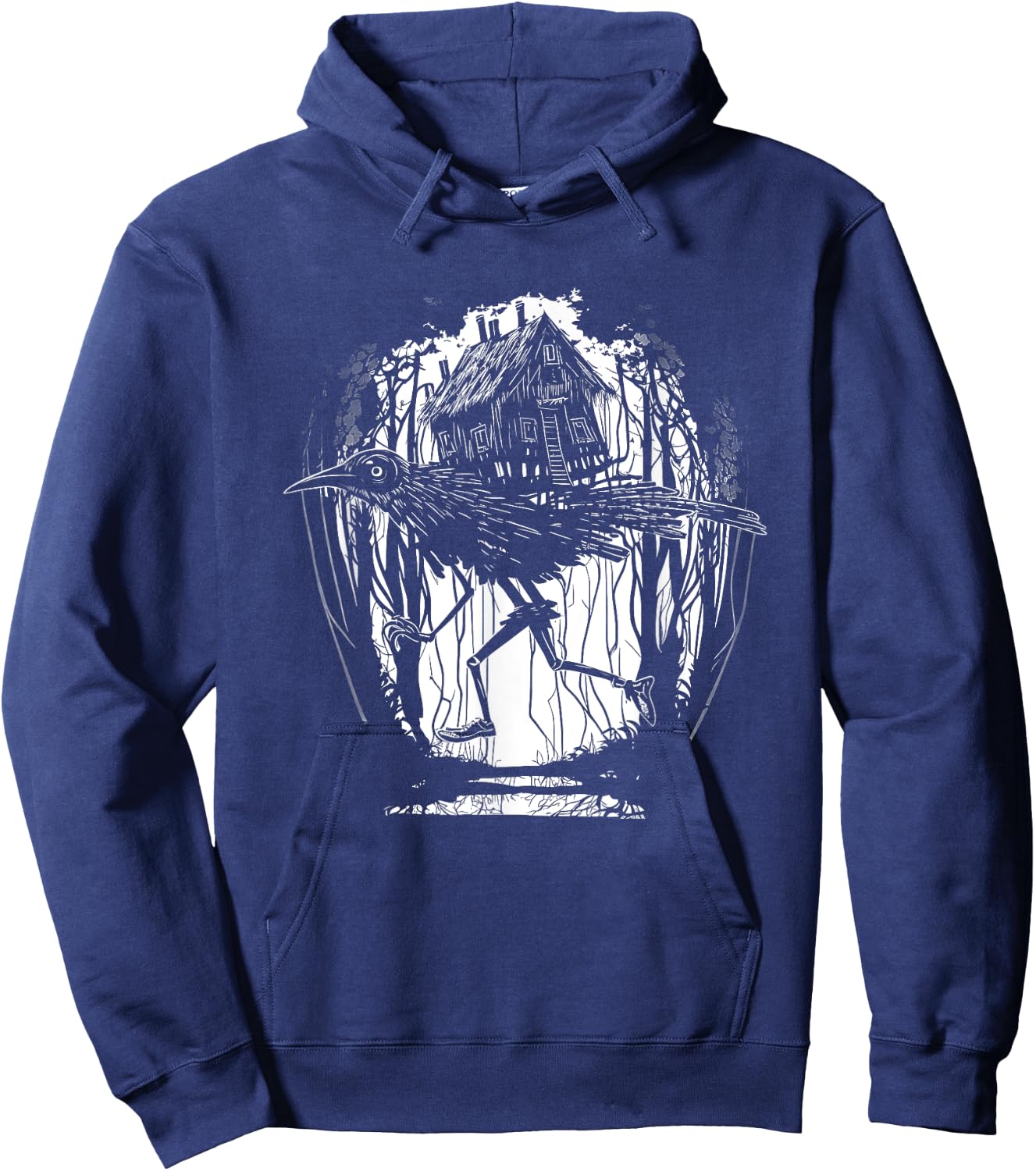 Haus von Baba Yaga Slawische Folklore Russland Märchen Kunst Hoodie - Hoodie | Navy