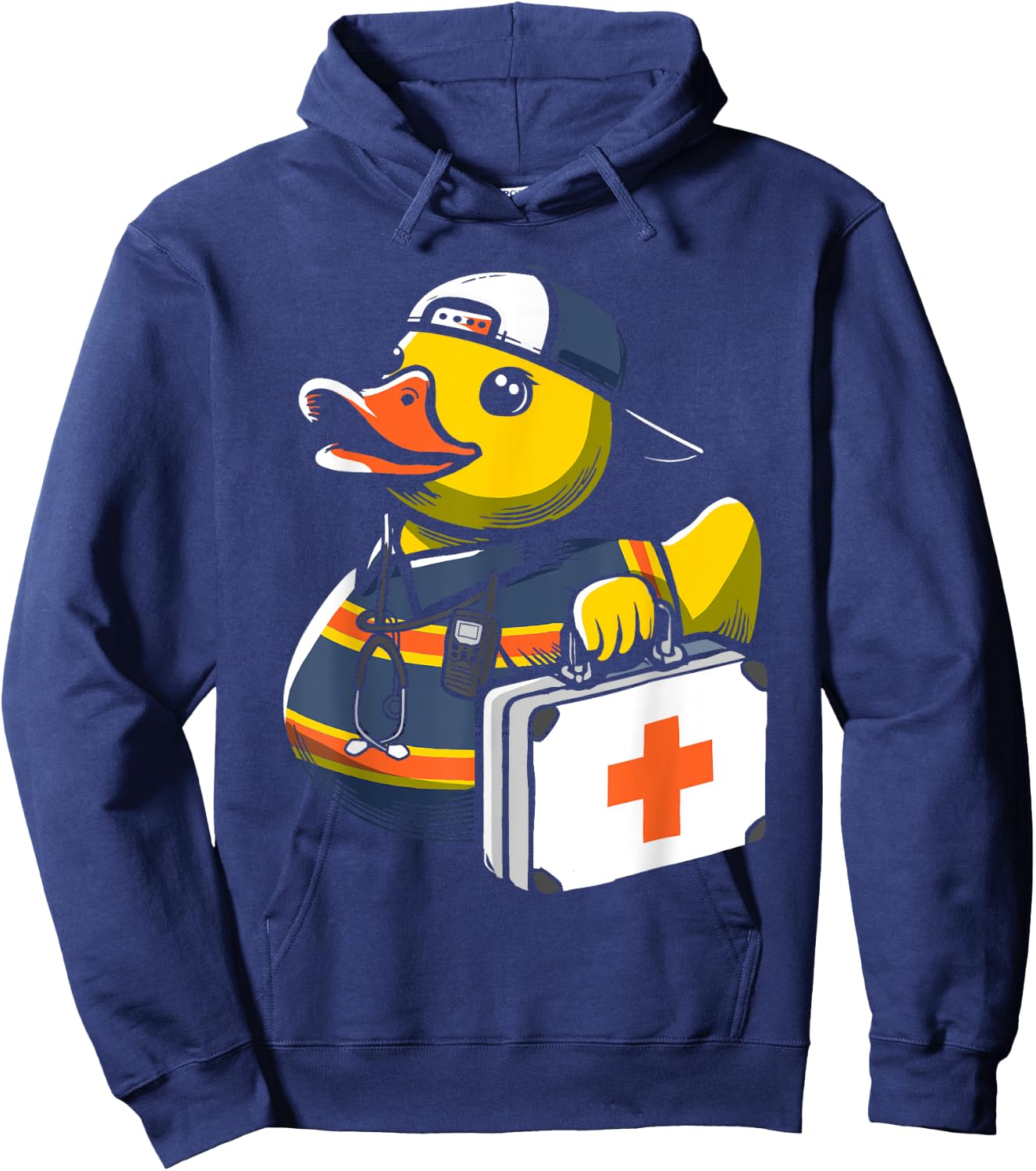 Paramedic Rubber Duck EMT Duckling Medical Hoodie - Hoodie | Navy