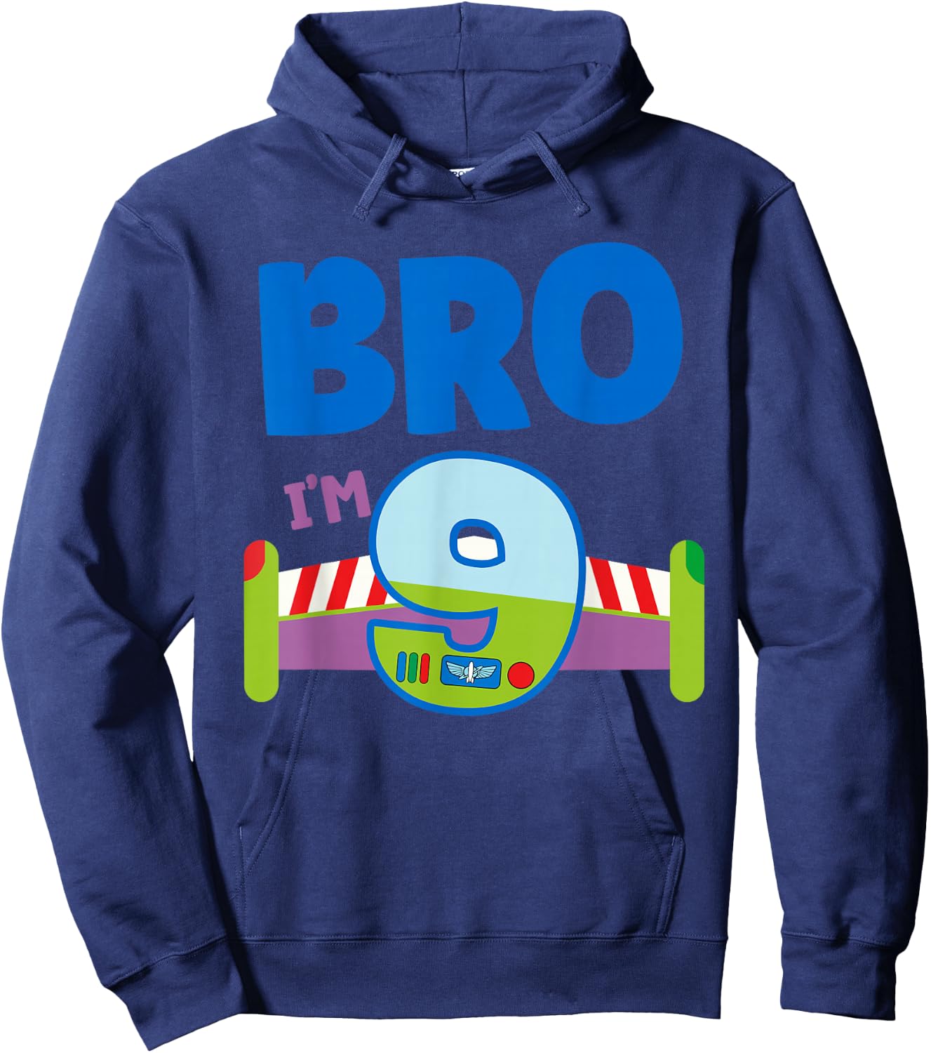 9th Birthday Boy Toy Lover Bro I'm 9 Year Old Story Party Hoodie - Hoodie | Navy