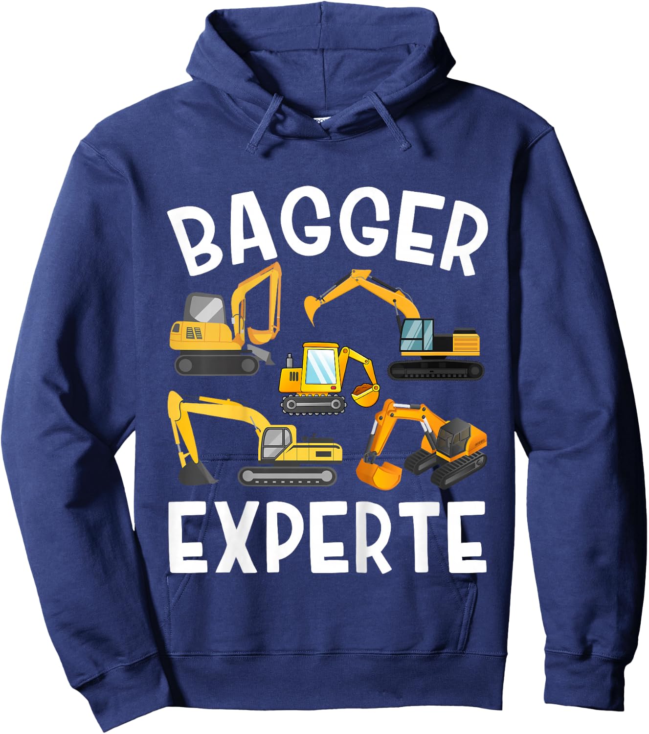 Children's Digger Boys Digger Expert Builder , black Hoodie - Hoodie | Navy