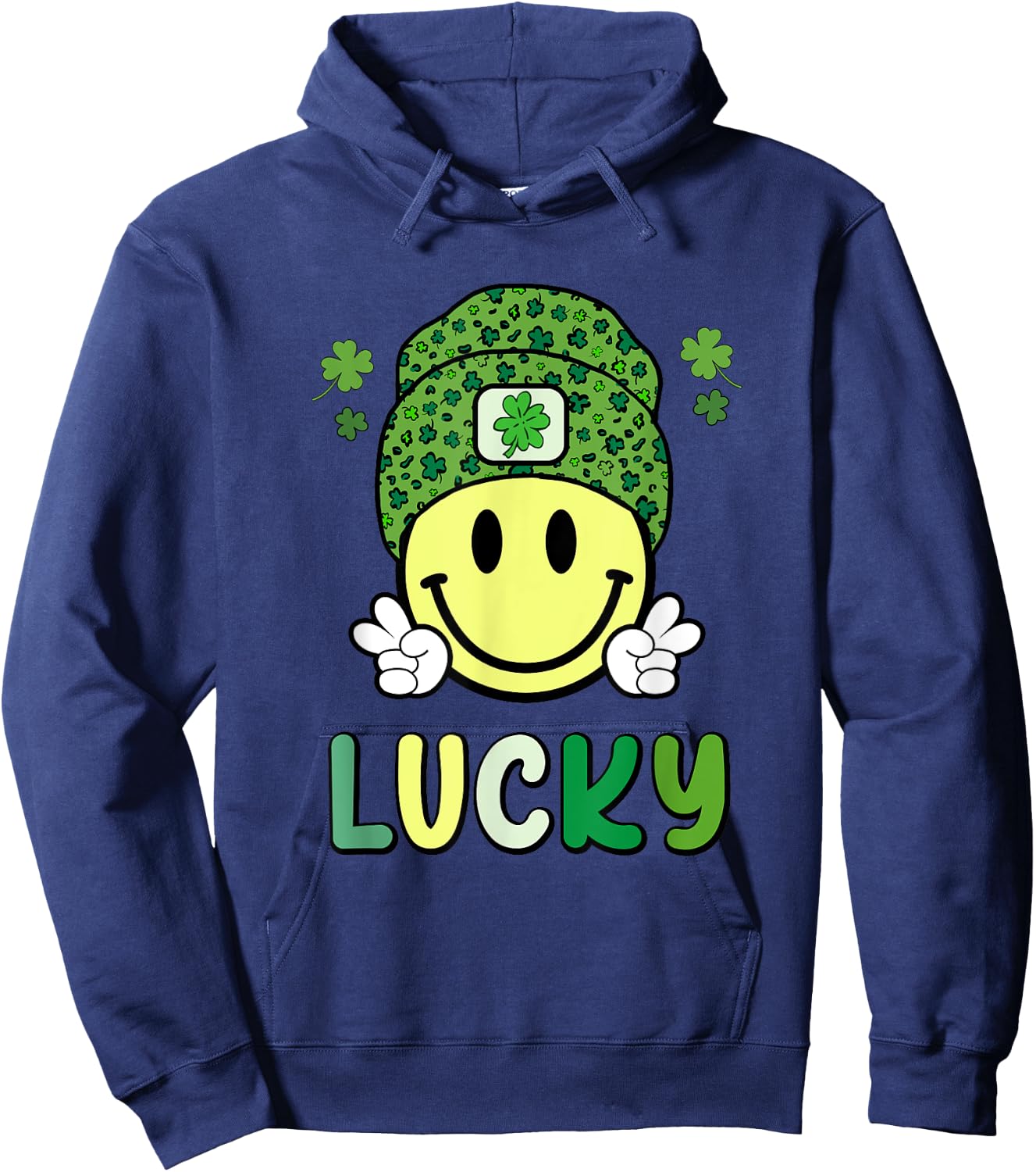 Cool St Patricks Day Toddler Saint Paddy's Kids Lucky Boys Hoodie - Hoodie | Navy