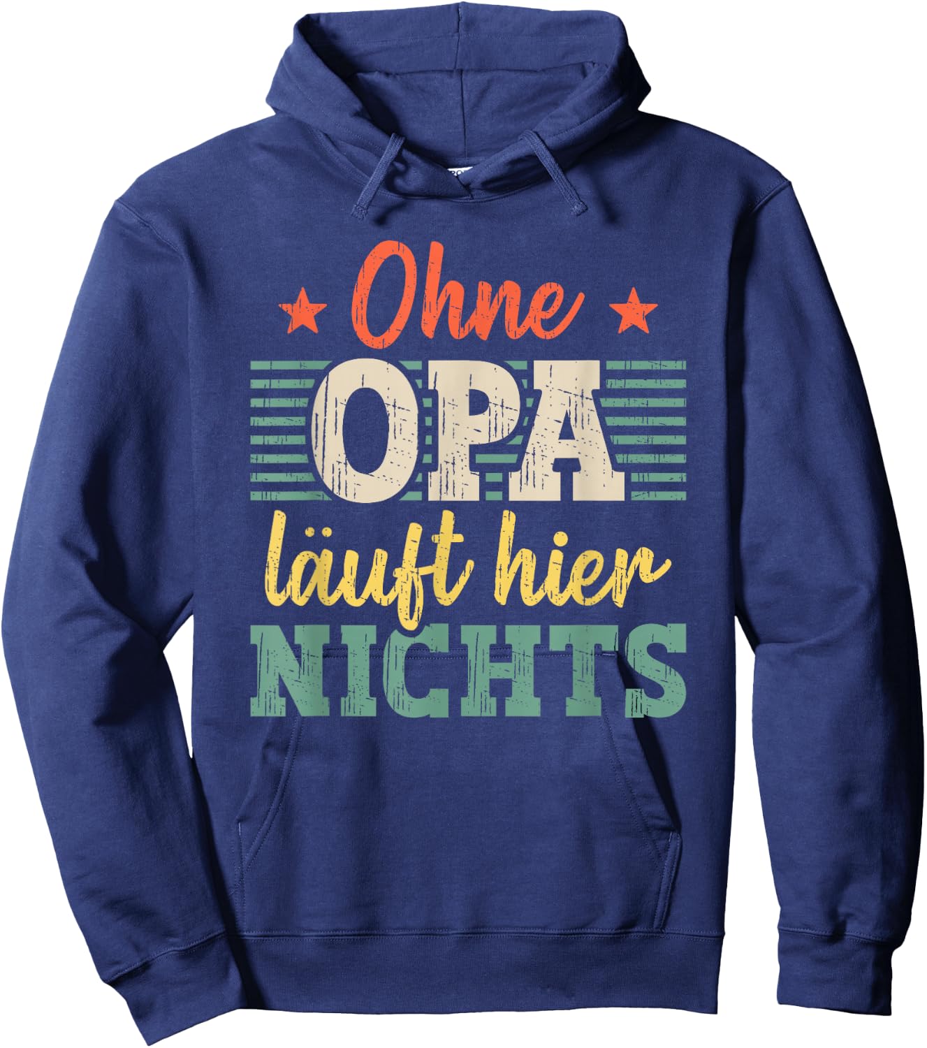 Ohne Opa läuft hier nichts bester Opa Hoodie - Hoodie | Navy