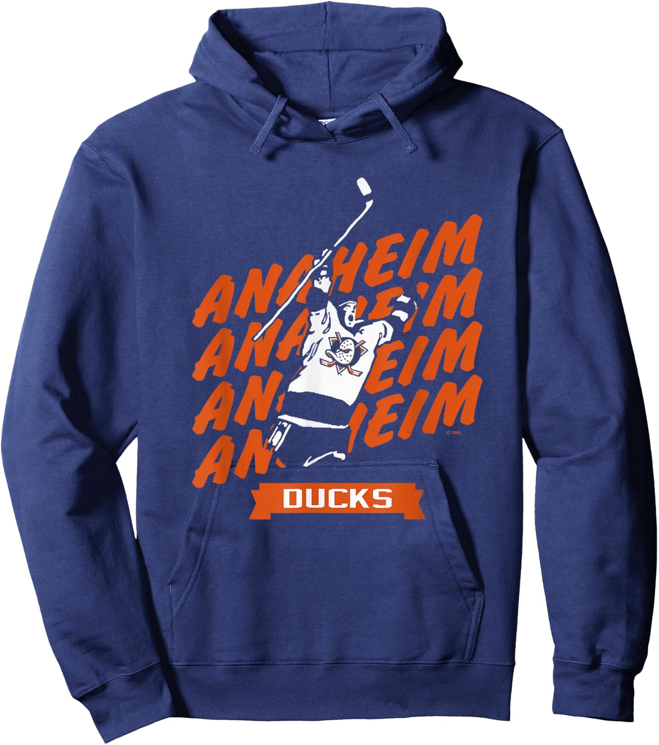 Anaheim Ducks Graffiti Black Officially Licensed Hoodie - Hoodie | Navy