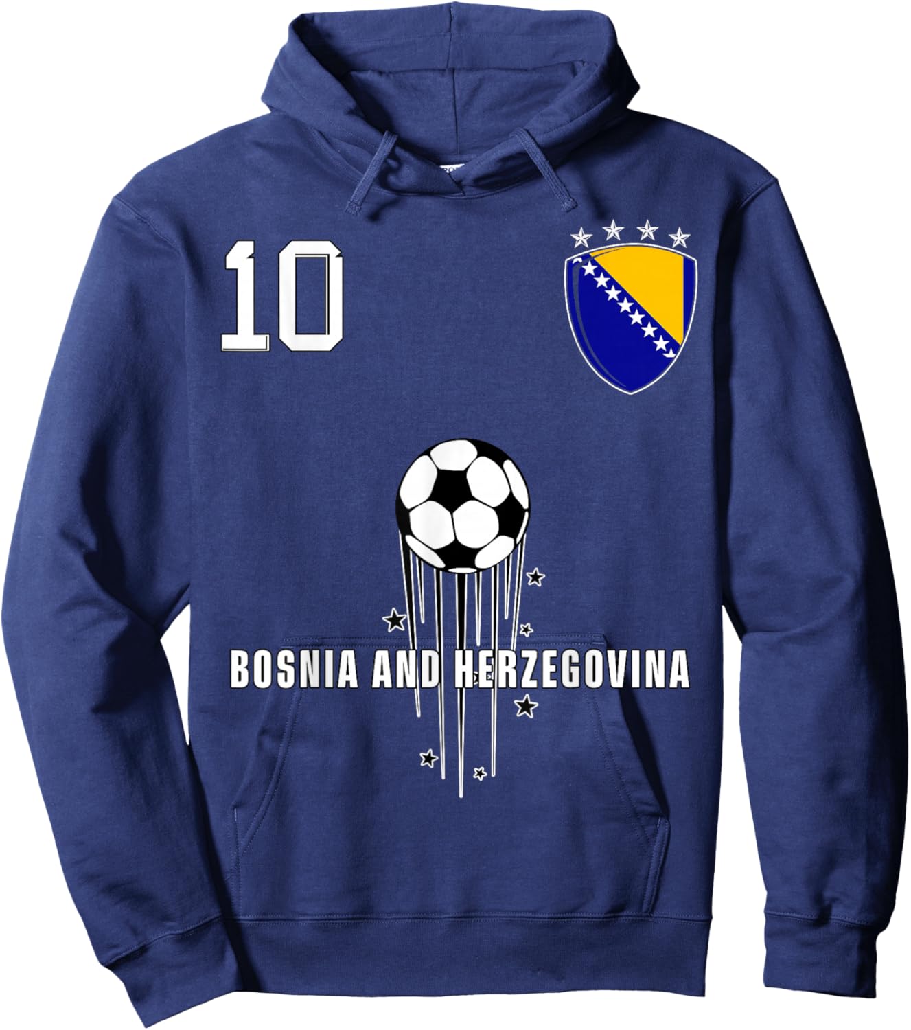 Drapeau de la Bosnie-Herzégovine pour Les Amateurs de fierté bosniaque Hoodie - Hoodie | Navy