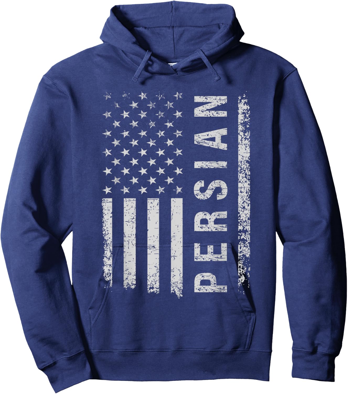 Persian Cat American Flag Women Kids Men Hoodie - Hoodie | Navy