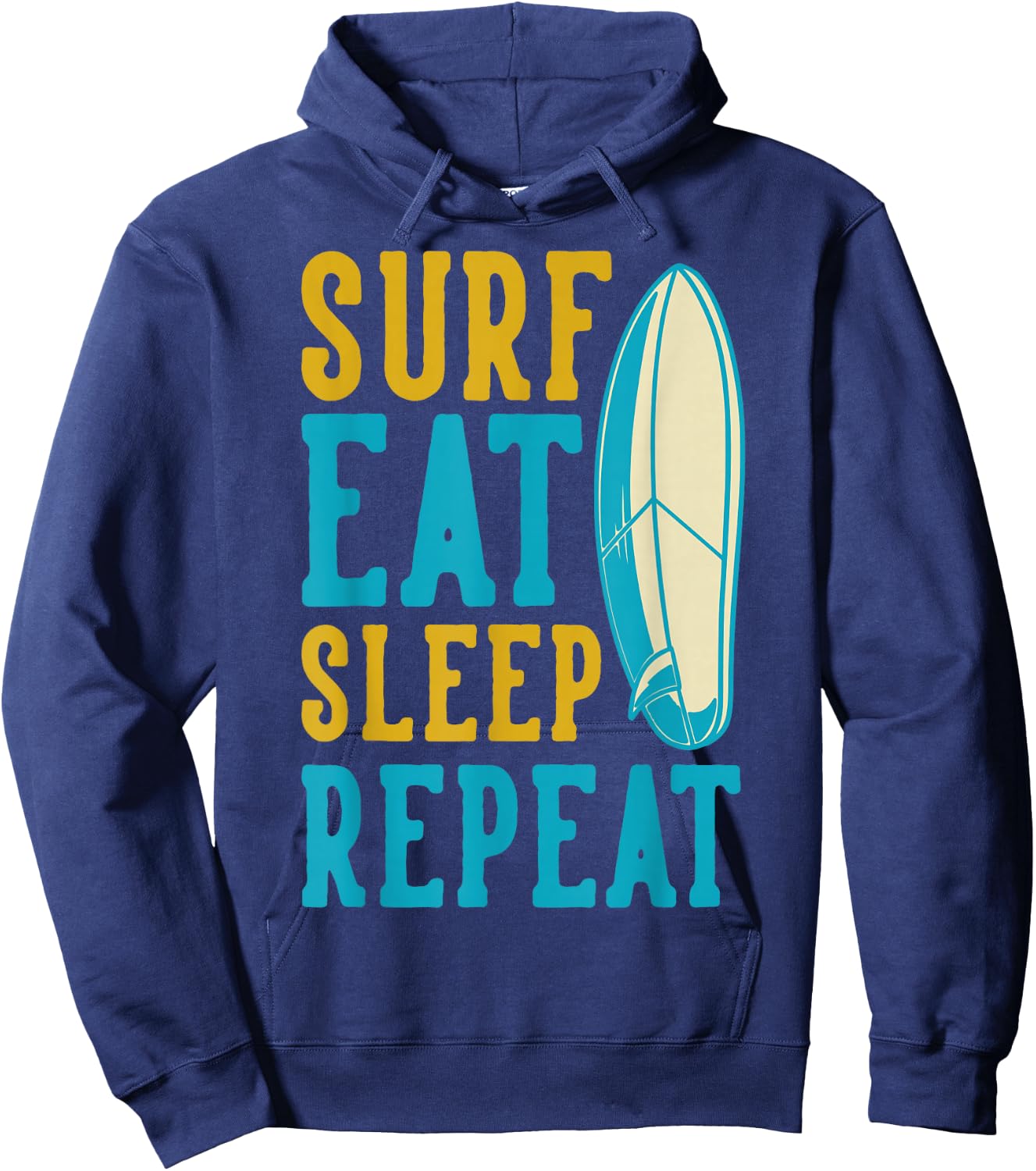Surf Eat Sleep Repeat Surfing Hoodie - Hoodie | Navy