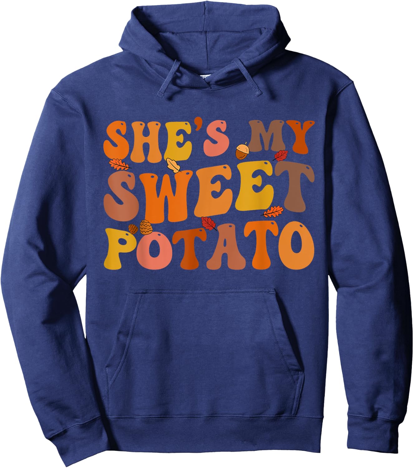 She's My Sweet Potato I Yam Thanksgiving Matching Couple Set Hoodie - Hoodie | Navy