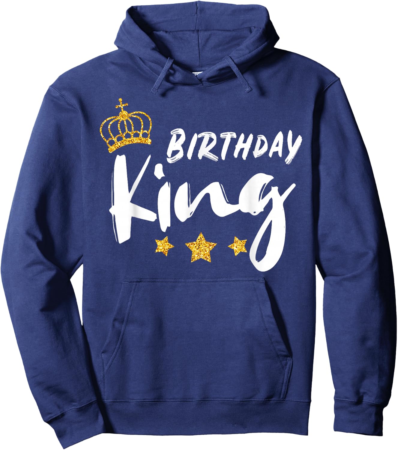 Birthday King | Golden Graphic Gift | & Boys Hoodie - Hoodie | Navy