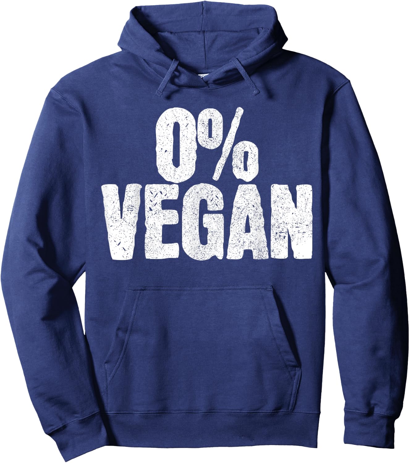 0% Vegan Shirt - Meat Lover Chef BBQ Funny Gift Hoodie - Hoodie | Navy