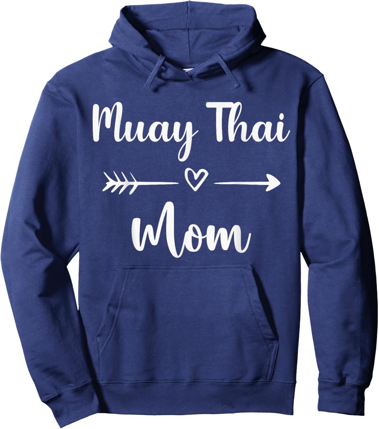 Muay Thai Mom Woman Muay Thai Sport Lover Mothers Day Gift Hoodie - Hoodie | Navy