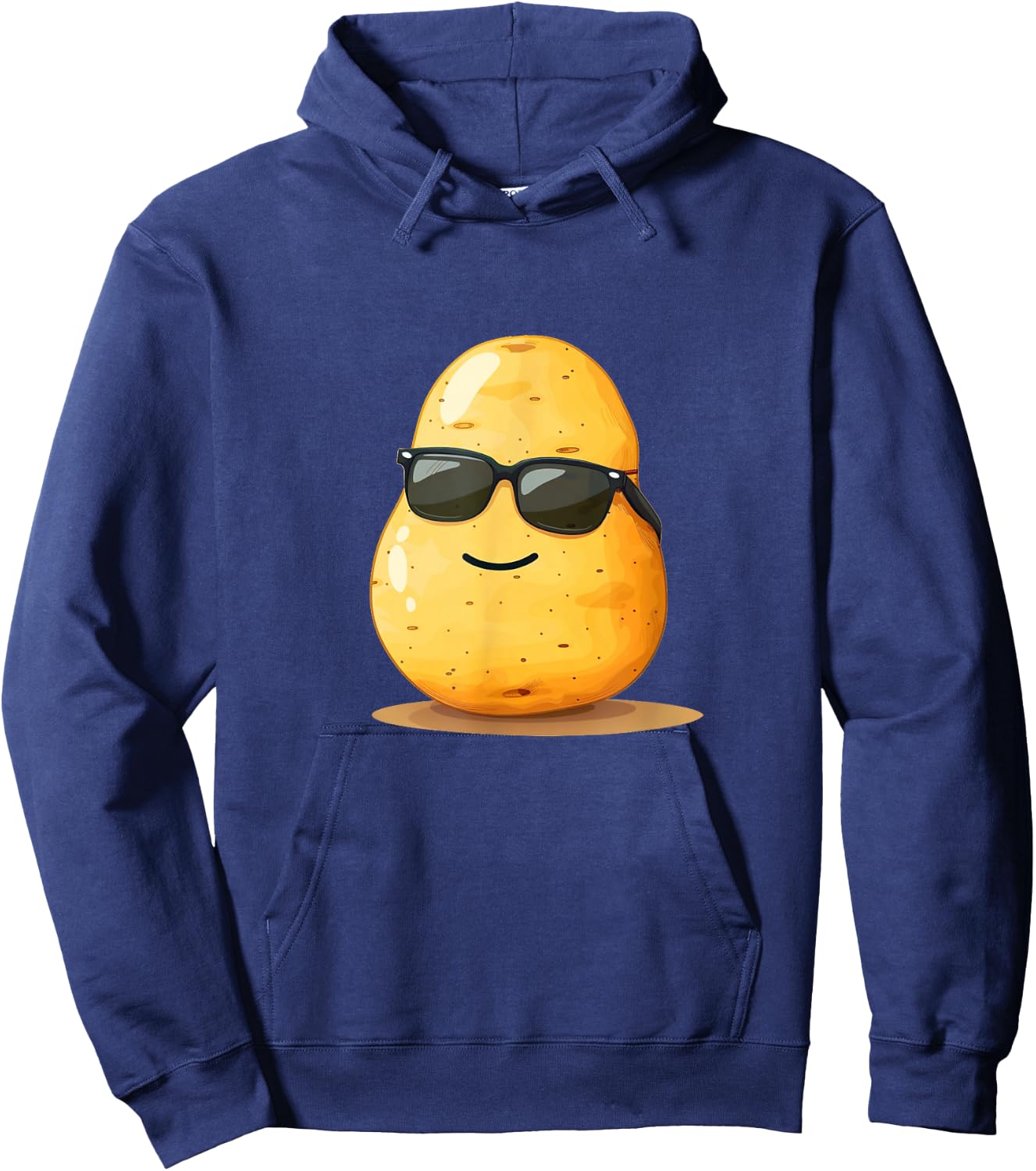 Cool aussehende Kartoffel mit Sonnenbrille für Mann und Frau Hoodie - Hoodie | Navy