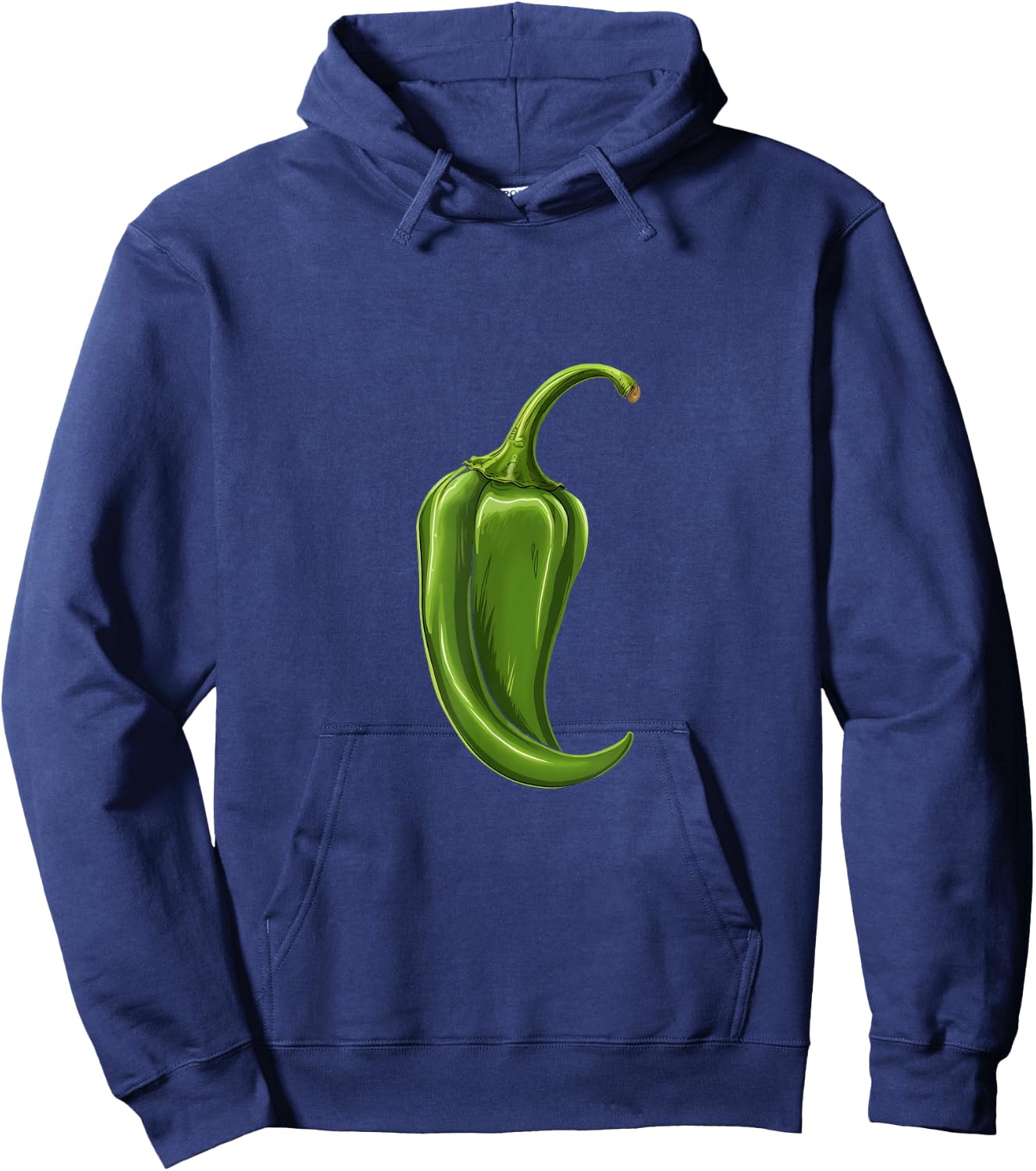 Green Chili Hot Chili Spicy Food Pepper Hoodie - Hoodie | Navy