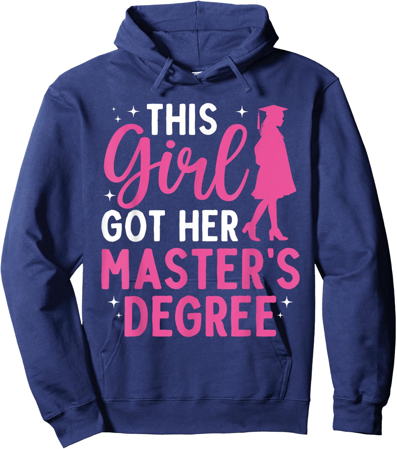 Masters Degree Art Girls Masters Degree Graduation Hoodie - Hoodie | Navy