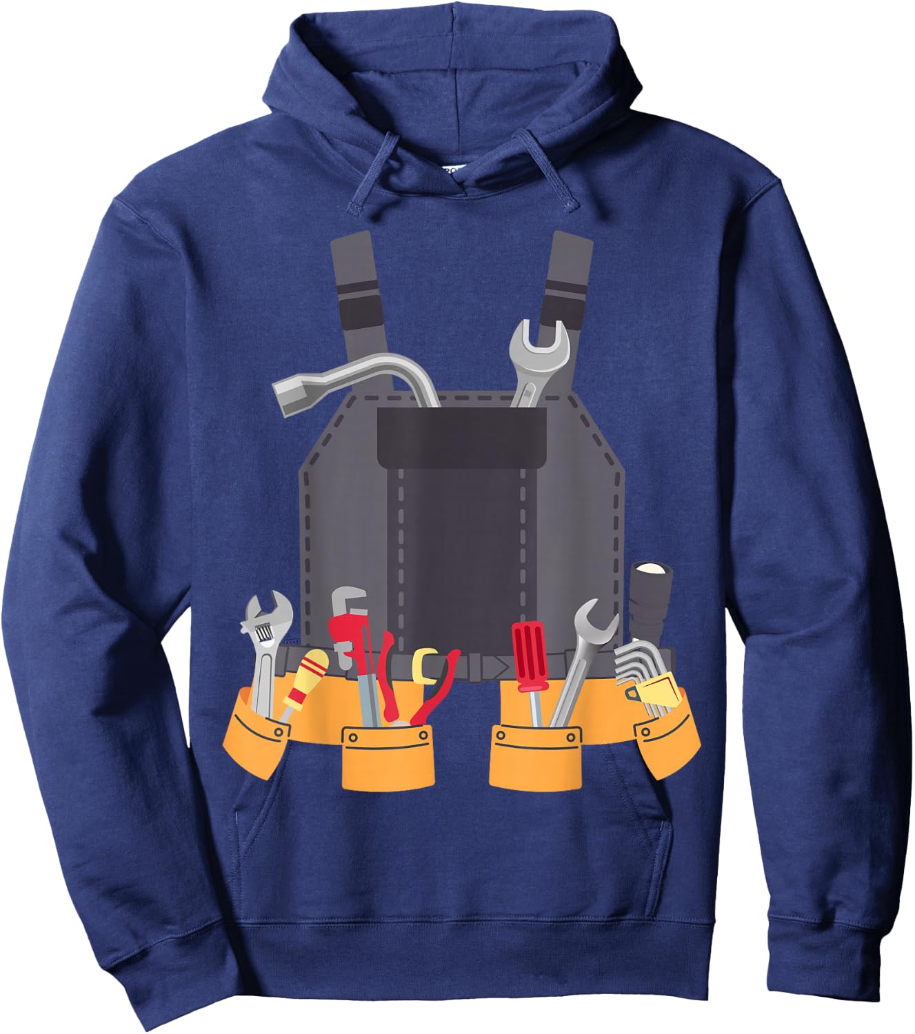 Mechanic Uniform Coveralls Halloween Costume for Kids Adults Hoodie - Hoodie | Navy