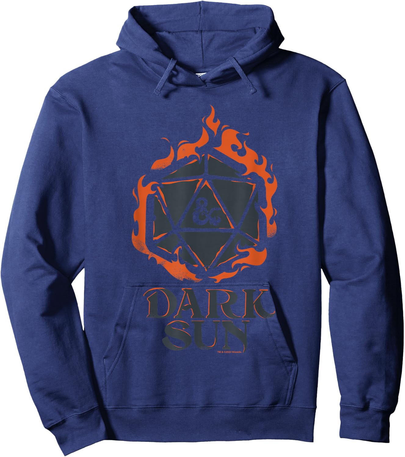 Dungeons & Dragons 50th Anniversary D20 Dark Sun Vintage Hoodie - Hoodie | Navy