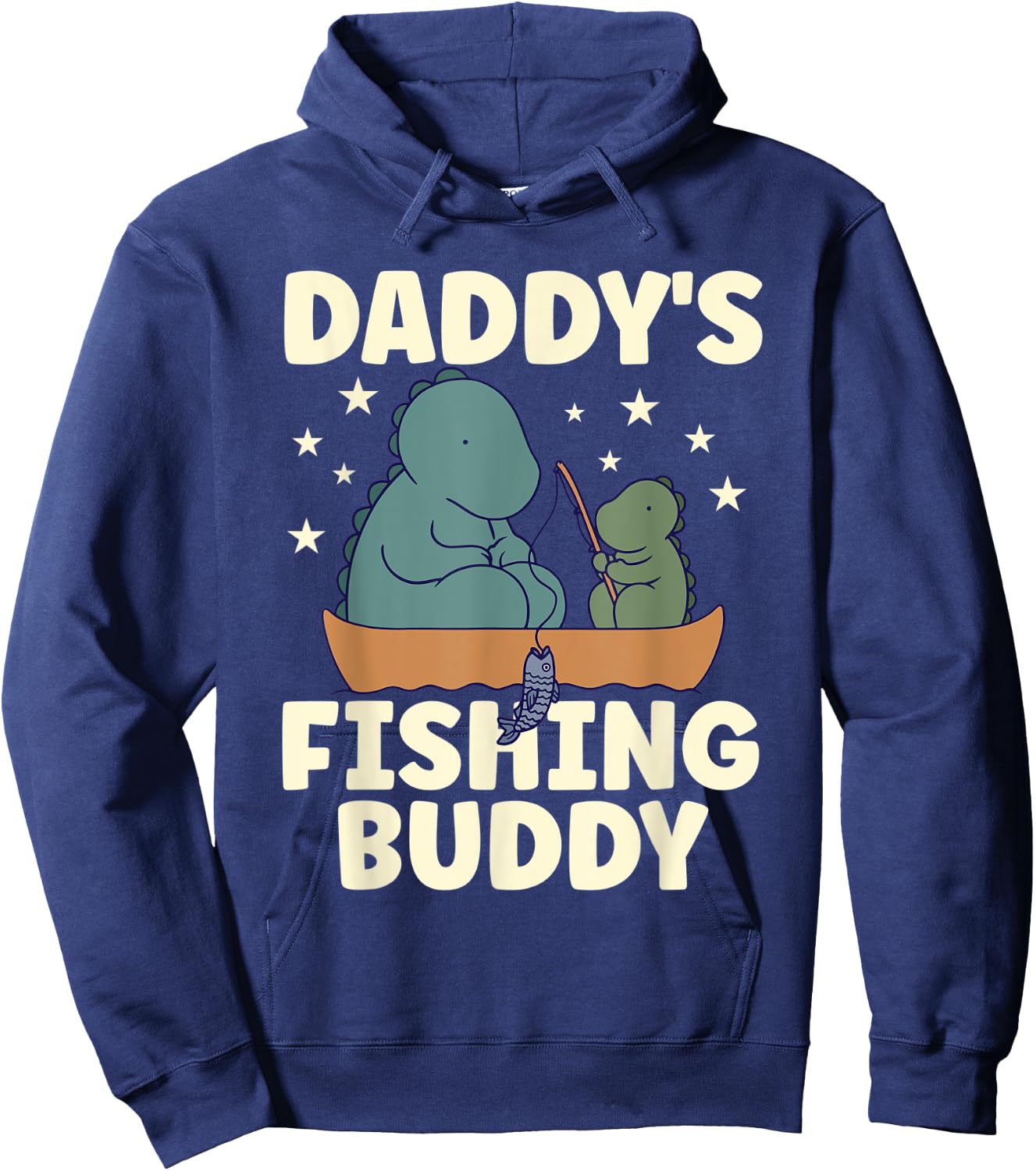Daddy's Fishing Buddy Apparel for Fisherman Accessories Kids Hoodie - Hoodie | Navy