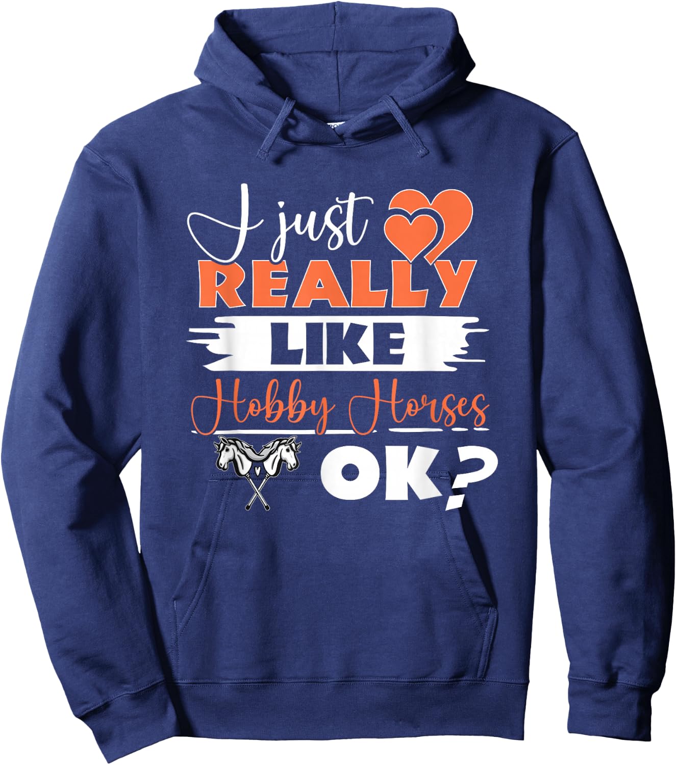 Hobby Horsing Stick Horse Riding Horse Rider Hobby Horse Hoodie - Hoodie | Navy
