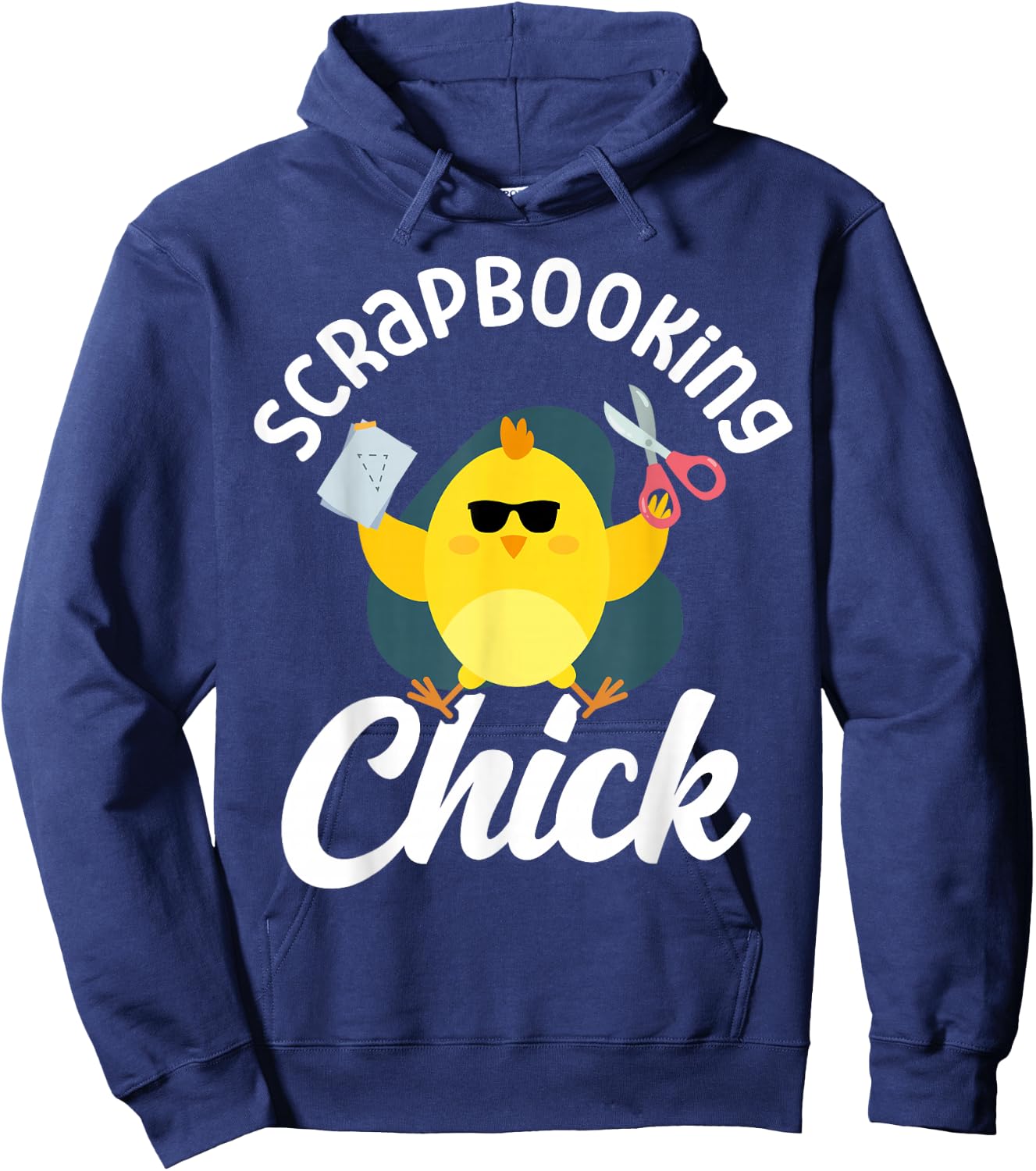 Scrapbooking Chicken Girl Scrapbooking Chick Hoodie - Hoodie | Navy