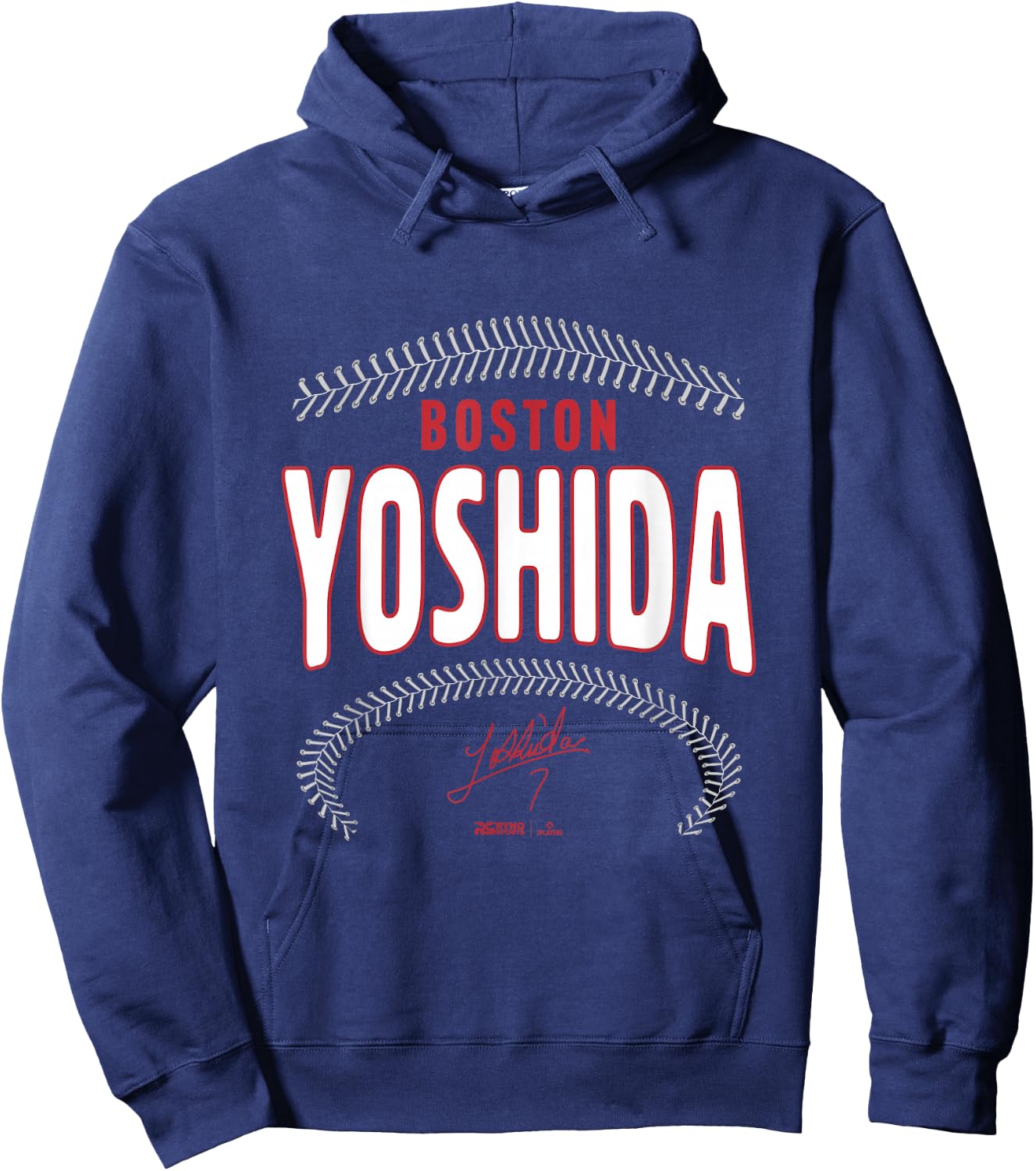 Masataka Yoshida Boston Baseball Name & Number (Front&Back) Hoodie - Hoodie | Navy
