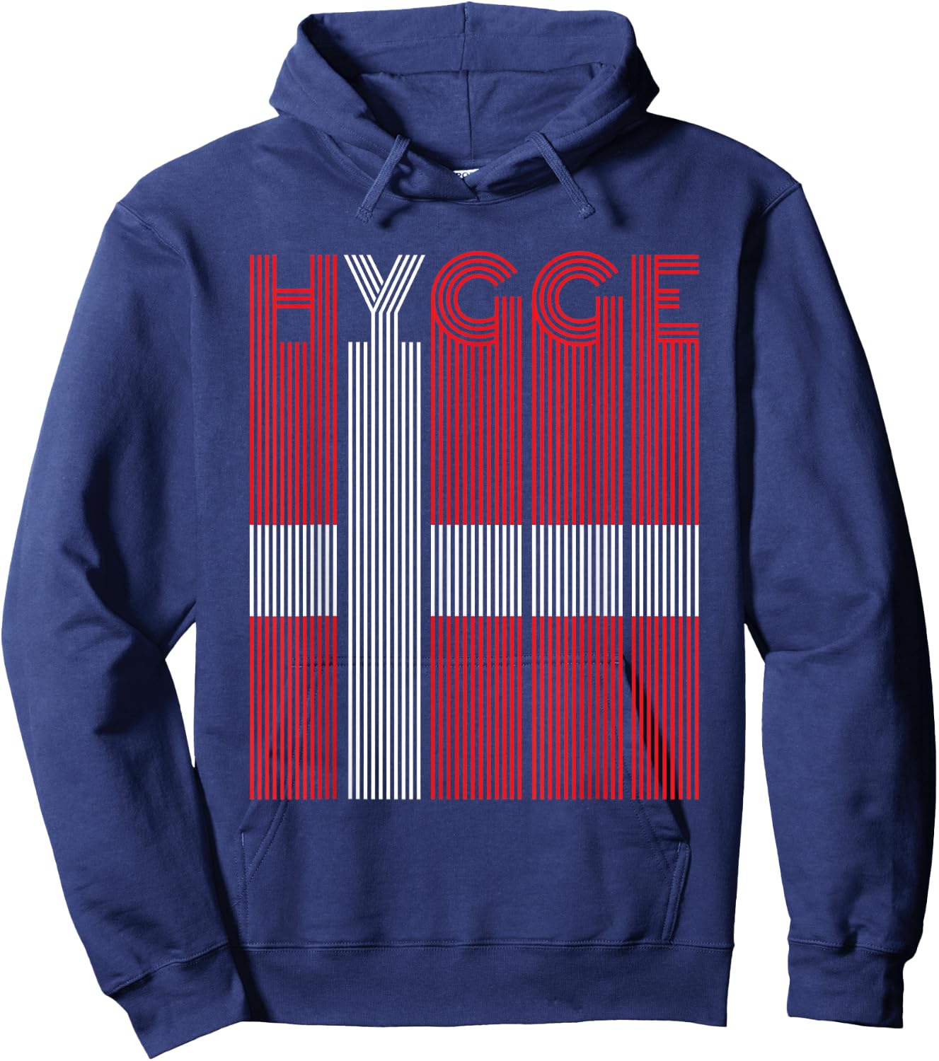 HYGGE Danish Flag Hoodie - Hoodie | Navy