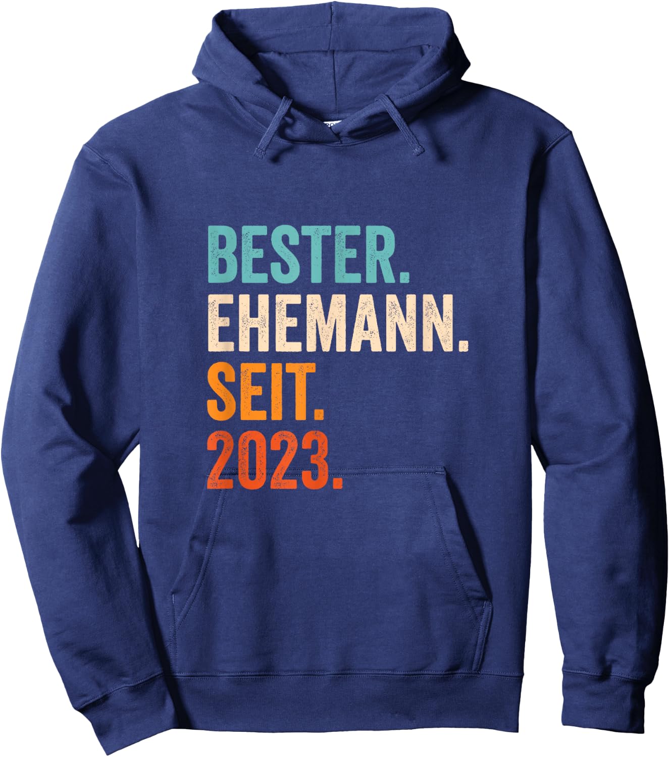 Bester Ehemann Seit 2023 | 3 Hochzeitstag 3 Jahre Hoodie - Hoodie | Navy