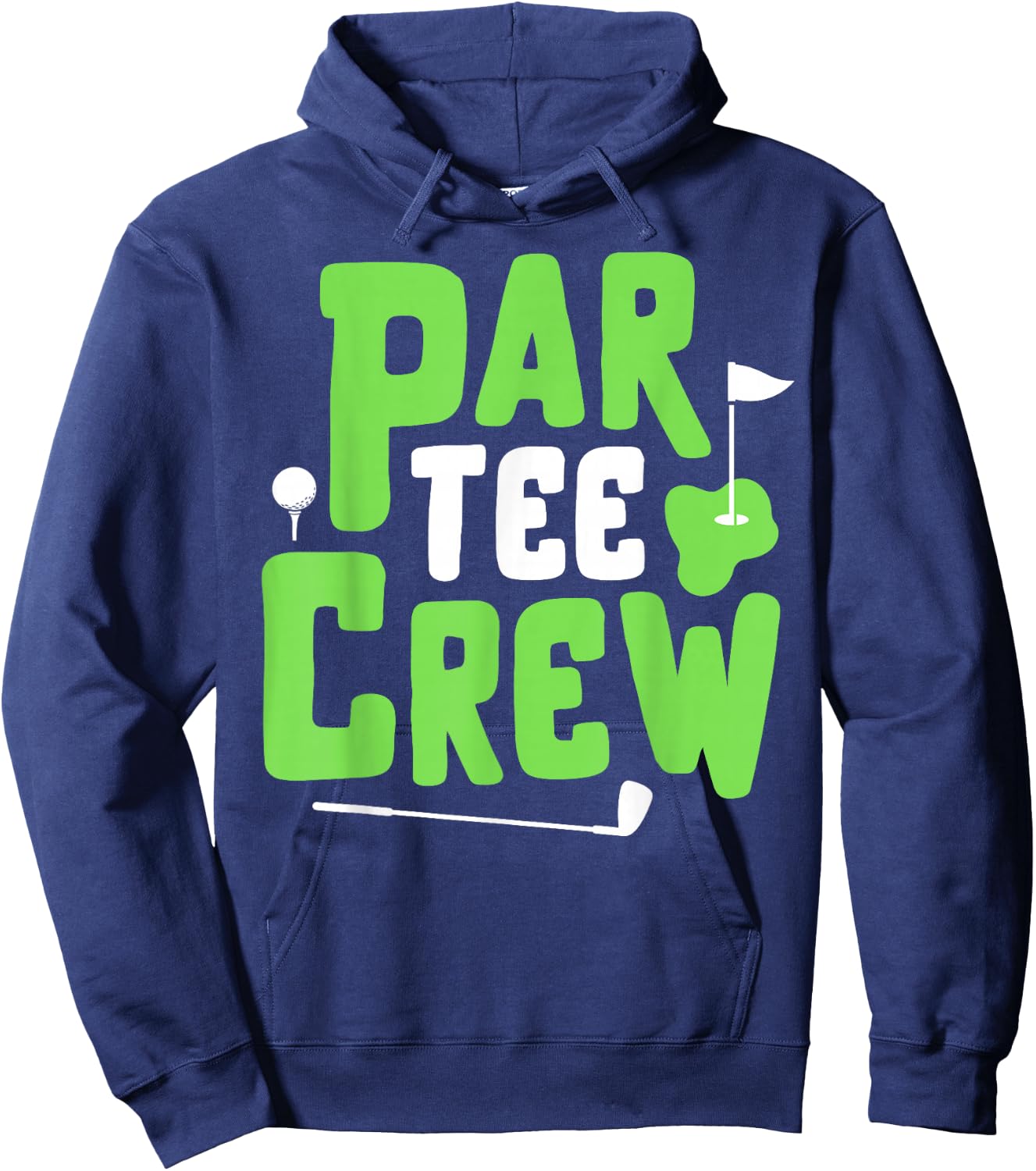 Par Crew Funny Golf Lover Putter Golfing Golfer Boy Girl Hoodie - Hoodie | Navy