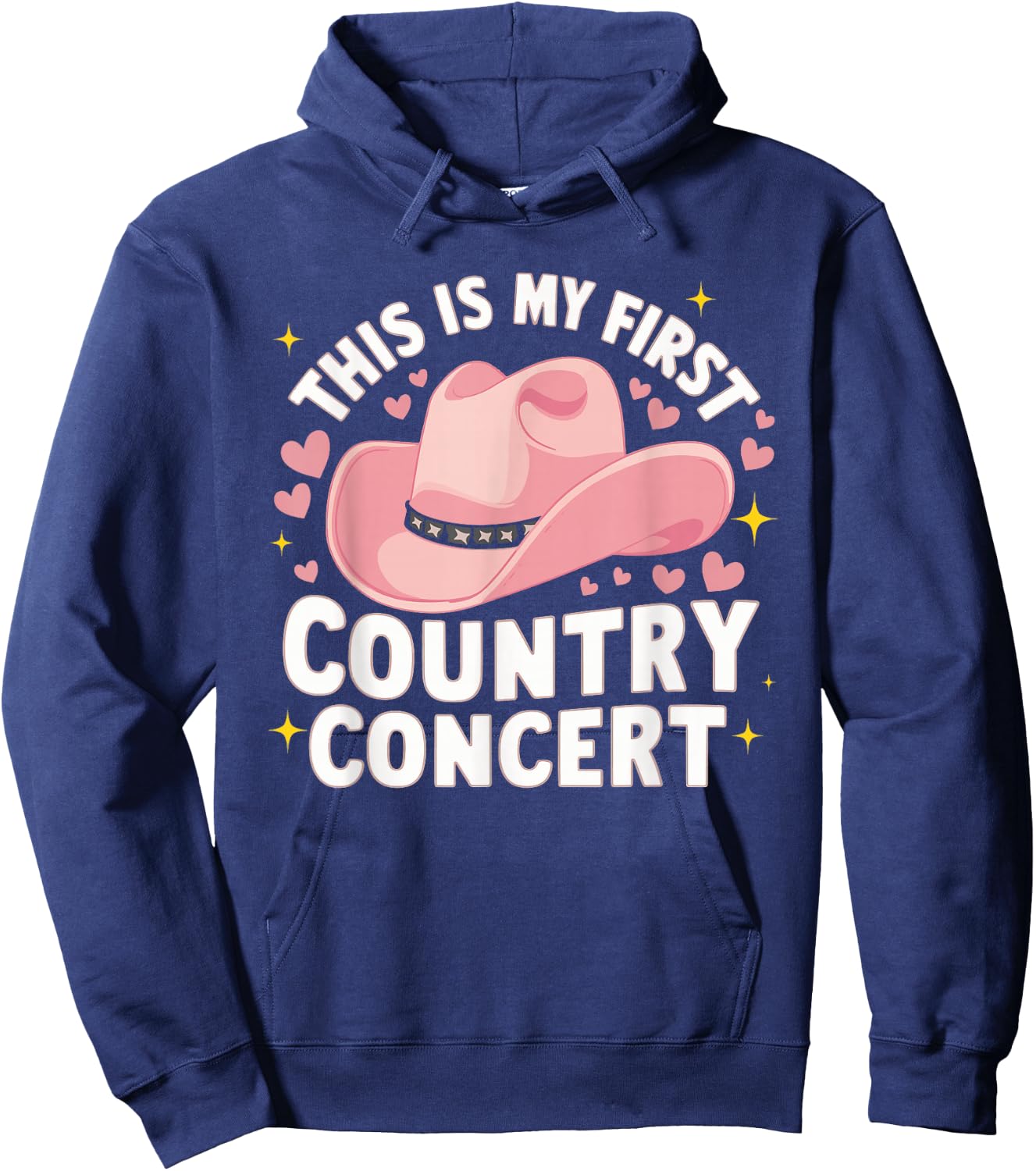 This Is My First Country Concert Hoodie - Hoodie | Navy