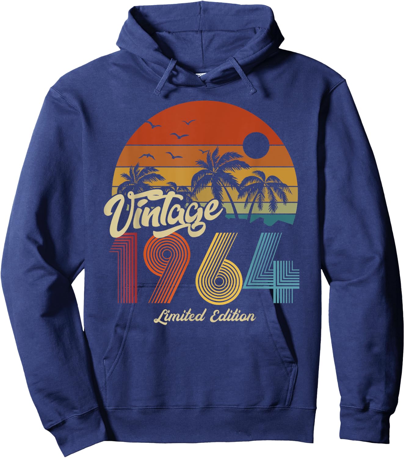 1964 Vintage Jahrgang Geburtstag Retro Herren Damen Geschenk Hoodie - Hoodie | Navy