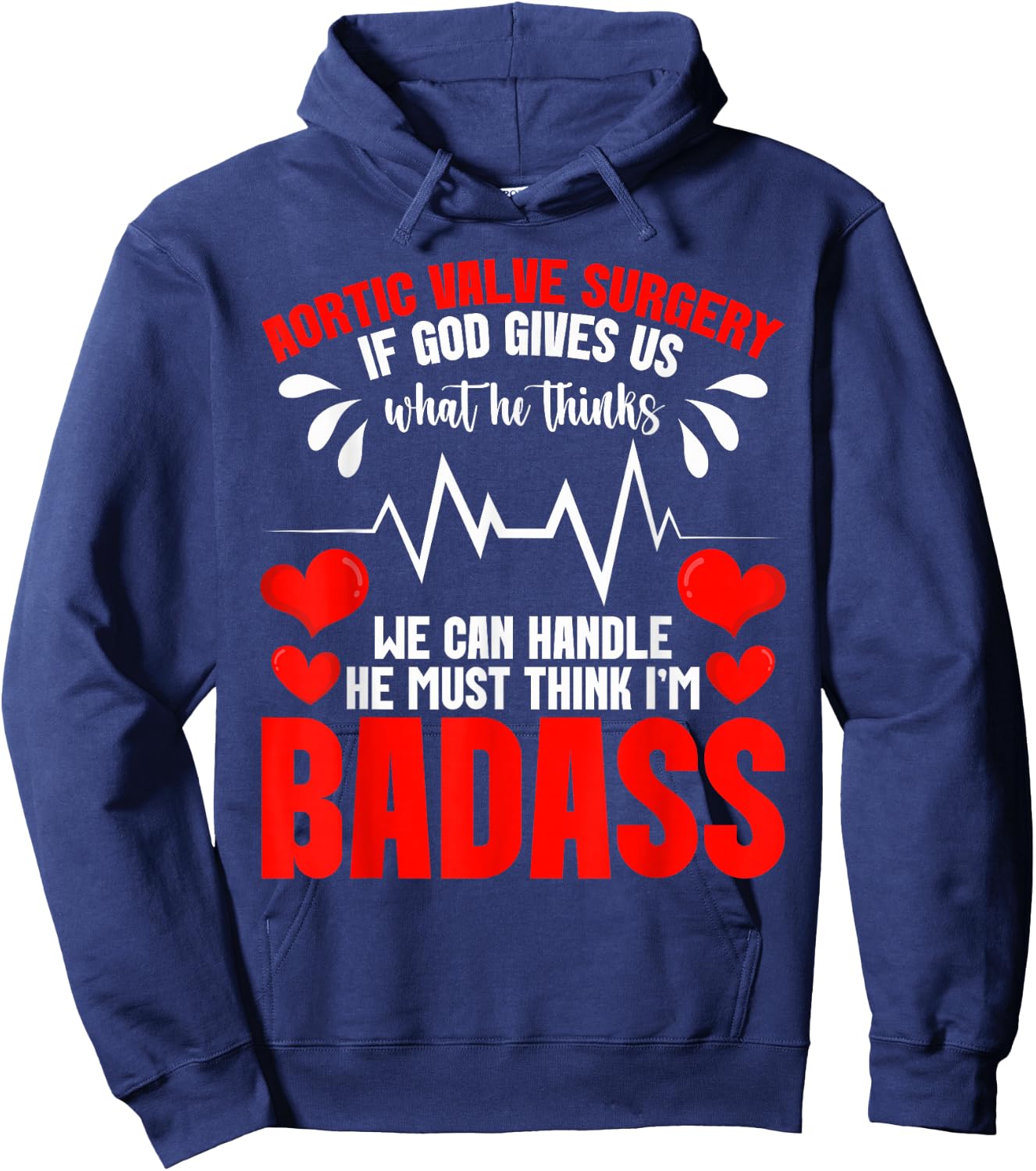 Heart Valve Replacement Surgery Aortic Valve Repair Hoodie - Hoodie | Navy